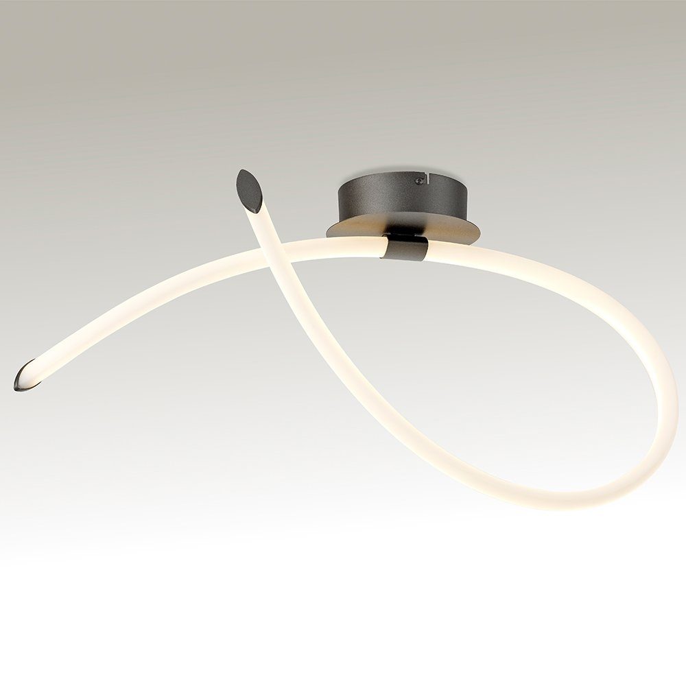 Armonia Weiß/Titan Mantra Deckenleuchte Schleife LED-Deckenleuchte Weiß.Titan