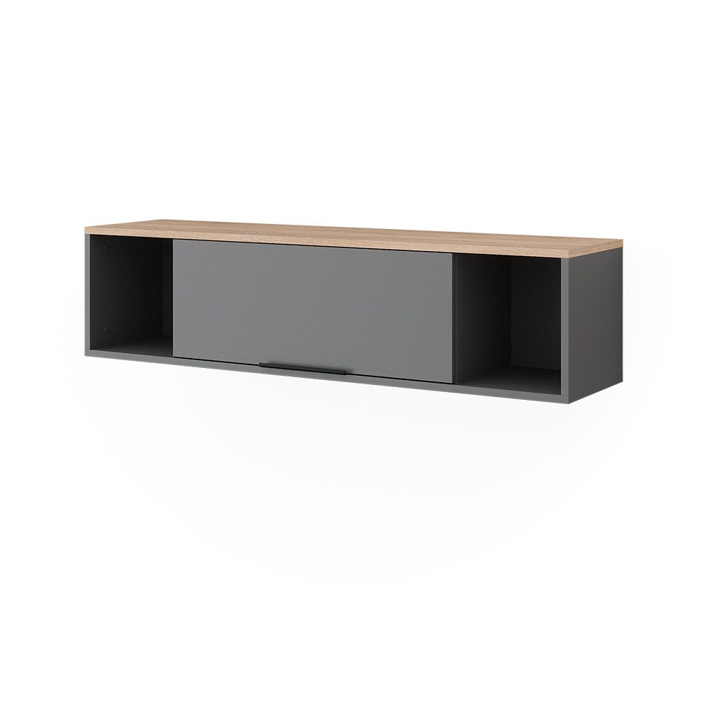Vicco Bücherregal Betti, Anthrazit/Sonoma, 120 x 30 cm, 1-tlg.