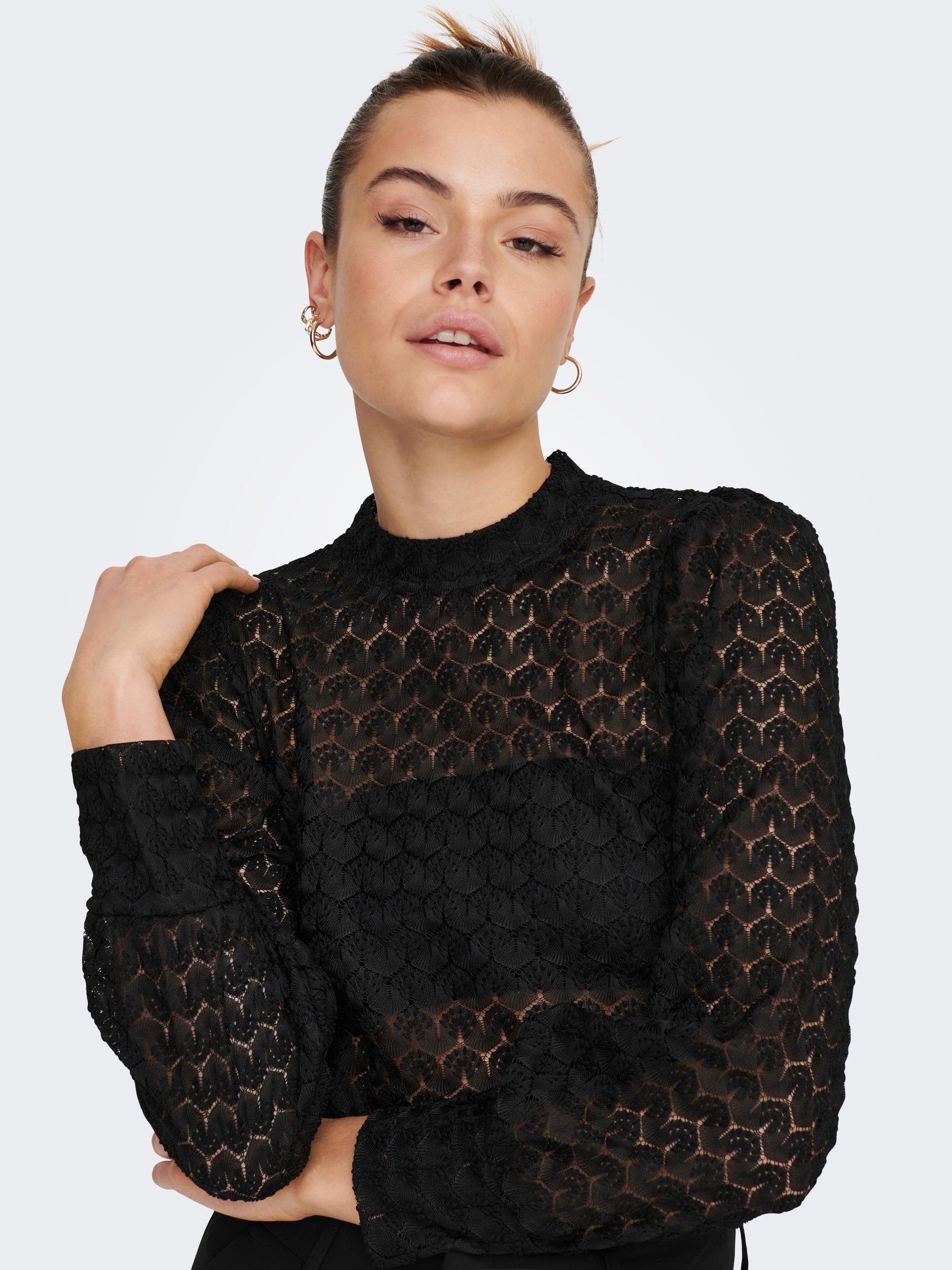 JDY Langarmshirt JDYAVERY L/S LACE TOP JRS NOOS