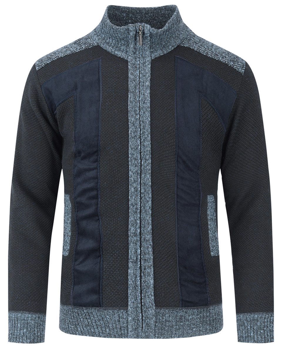 Allthemen Cardigan Herren Strickjacke mit ärmelflecken Strickjacke Winter günstig online kaufen