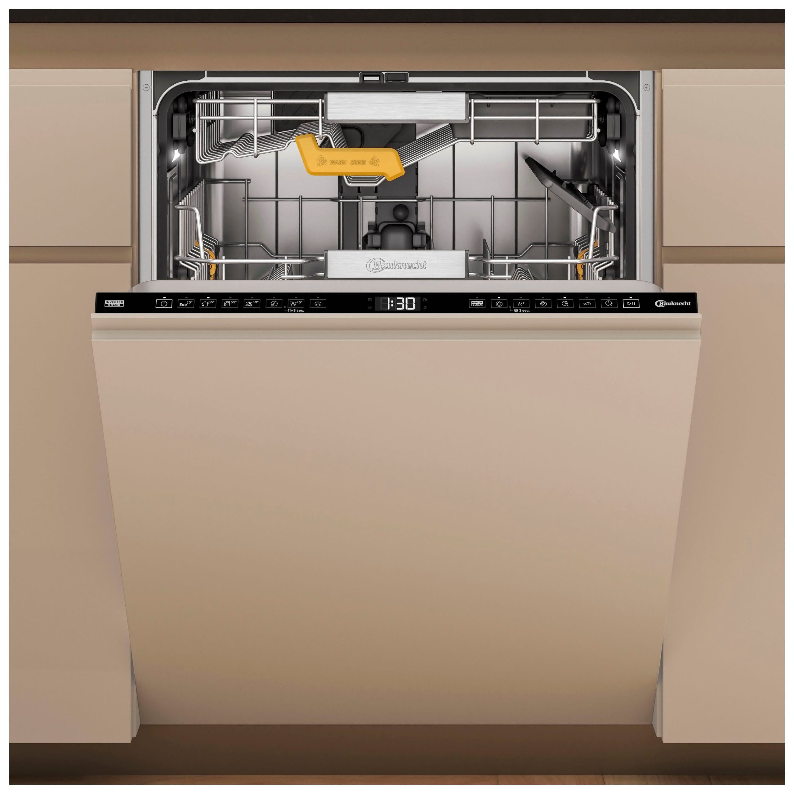 BAUKNECHT vollintegrierbarer Geschirrspüler BK81A15AM3TUCO0, 9,9 l, 15 Maßgedecke