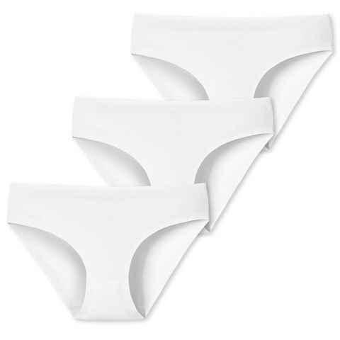 Schiesser Hüftslip INVISIBLE COTTON (3-St) nahtlos, unsichtbar unter enger Kleidung im 3er Pack