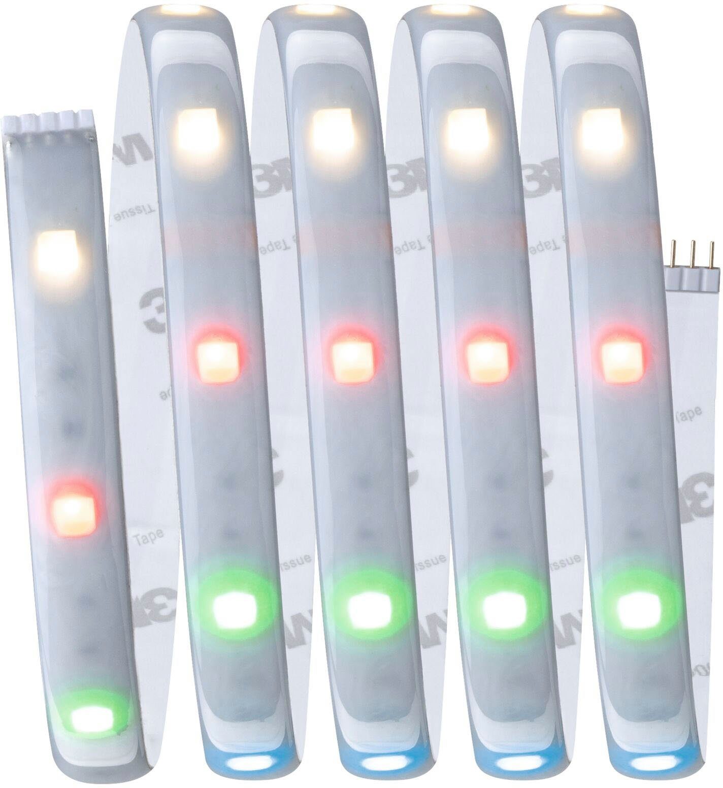 Paulmann LED-Streifen MaxLED 250 RGBW, Basisset beschichtet 1,5m, 1-flammig, 9W 300lm, Zigbee Smart 300l Home IP44