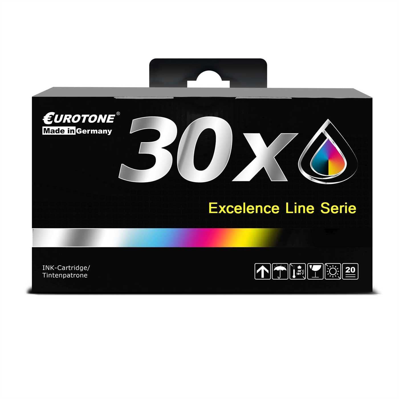 Eurotone Tonerkartusche E.T. Patronen 30x kompatibel für Canon TS5050 TS5051 TS5052 TS5053…, (Multipack, 30-St., 30-teiliges Set), Kompatibel, sofort einsatzbereit