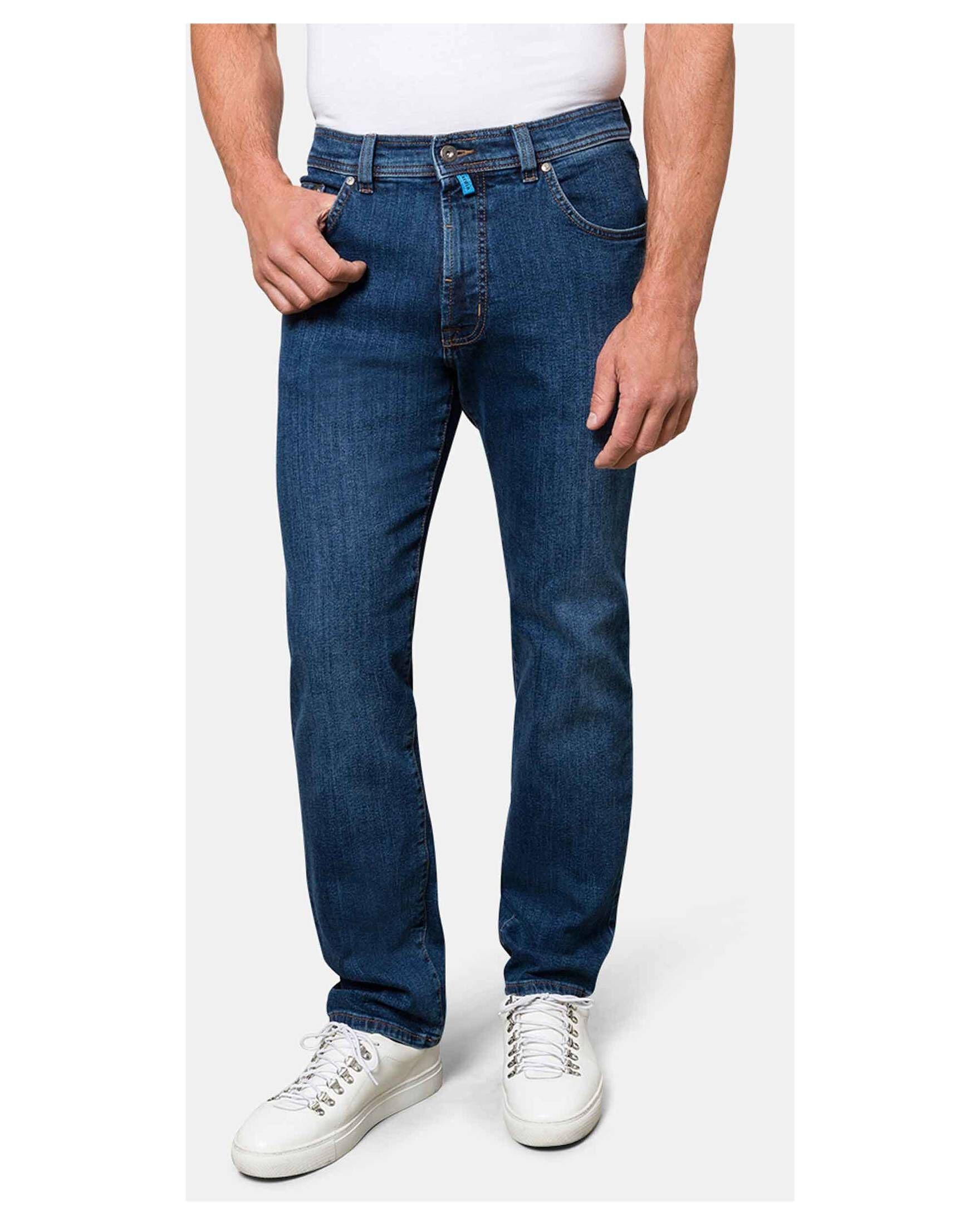(1-tlg) Fit Used DIJON Blue Herren Pierre Comfort Cardin Jeans 5-Pocket-Jeans Dark