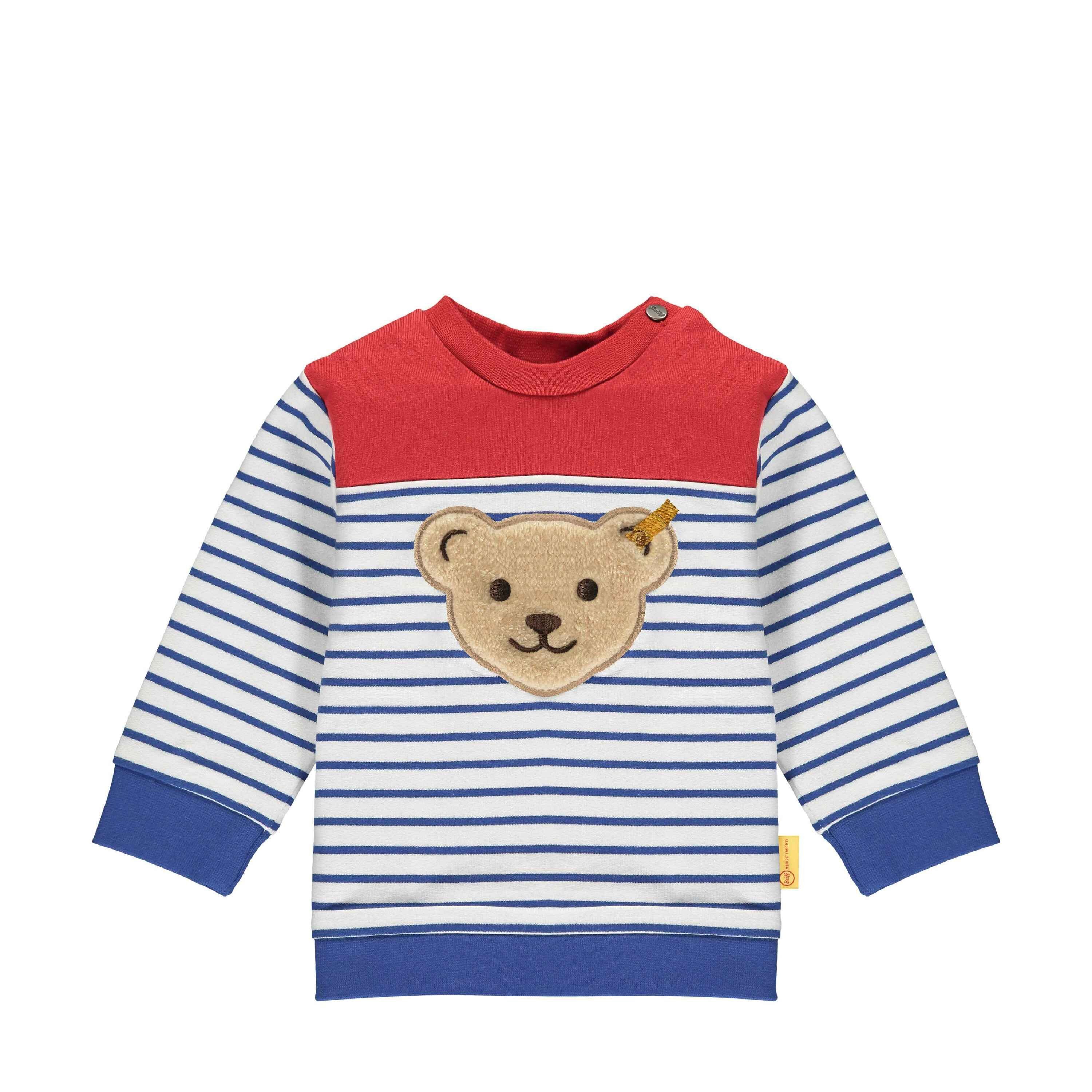 Steiff Sweatshirt Sweatshirt mit Streifenmix