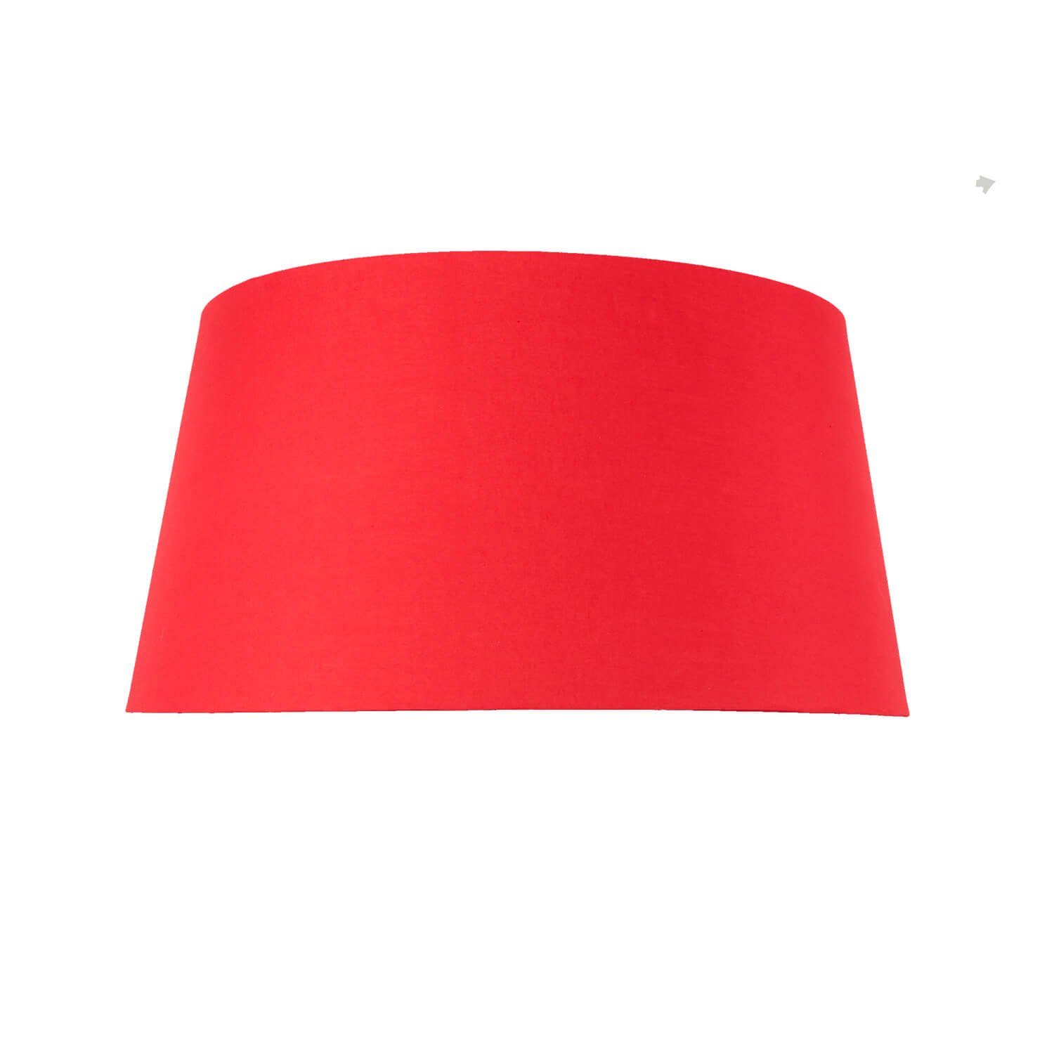 Licht-Erlebnisse Lampenschirm SALAVAN, Stoffschirm für Stehlampe Hängelampe in Rot konisch Ø 60 cm