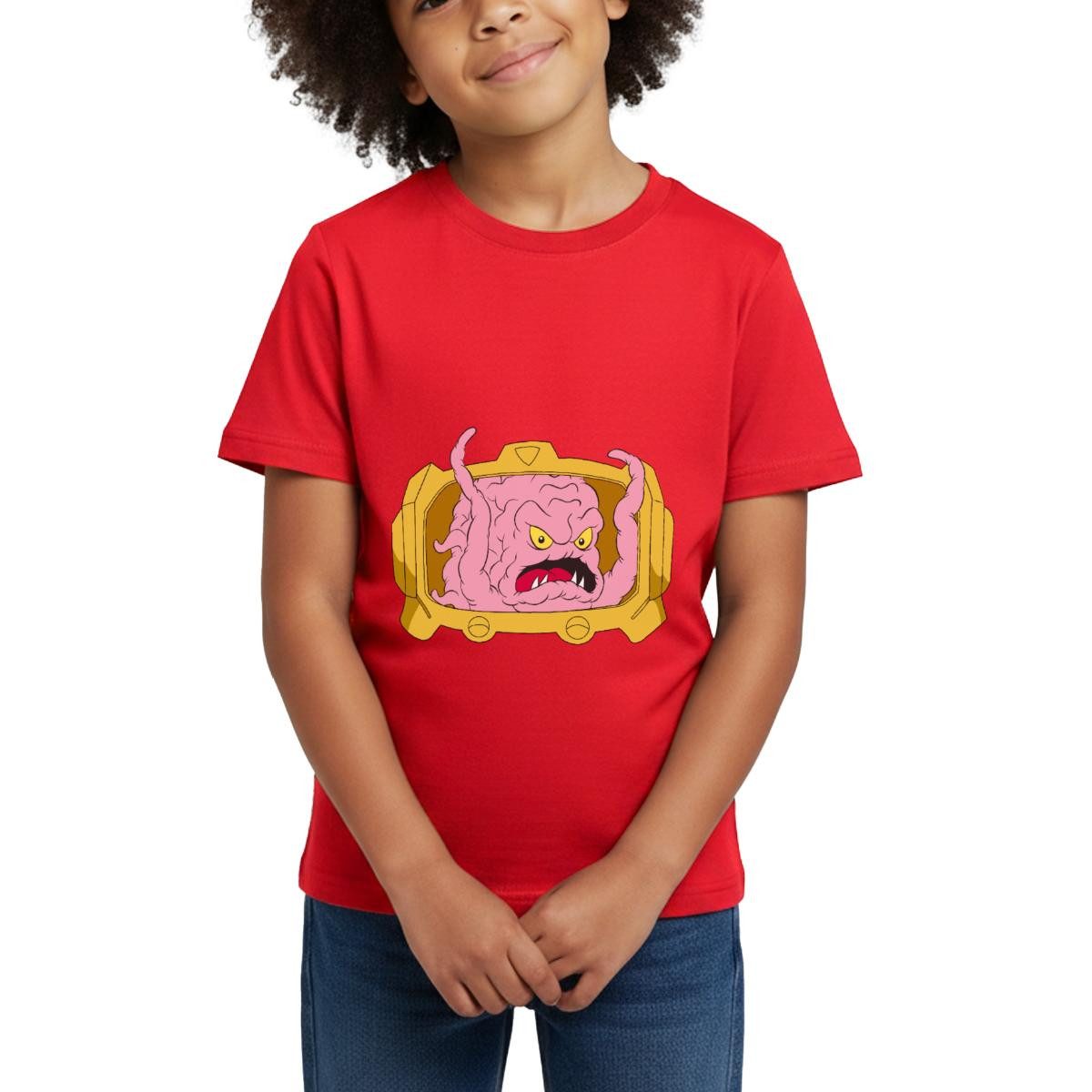 Spreadshirt T-Shirt Teenage Mutant Ninja Turtles Krang Bösewicht Kinder T-Shirt (1-tlg)