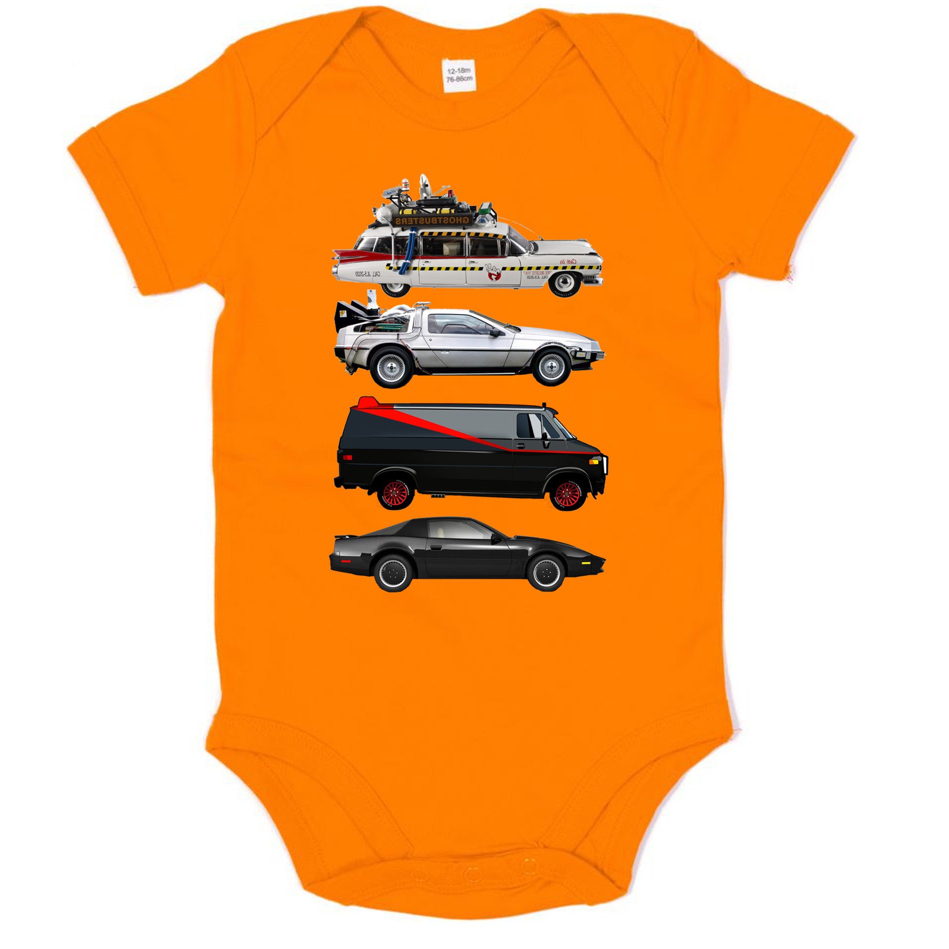 Blondie & Brownie Strampler Film Autos Kinder Strampler Fahrzeug Print Baby Body Baumwolle Retro (Einzelartikel, Einzelartikel) Film Autos Kinder Strampler Klassiker Edition