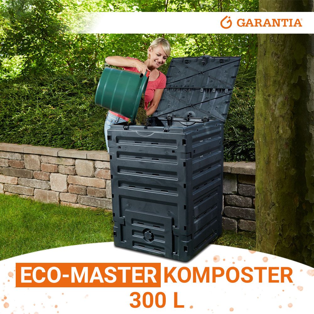 GARANTIA Komposter ECO-MASTER Komposter 300 Liter schwarz, 300 l