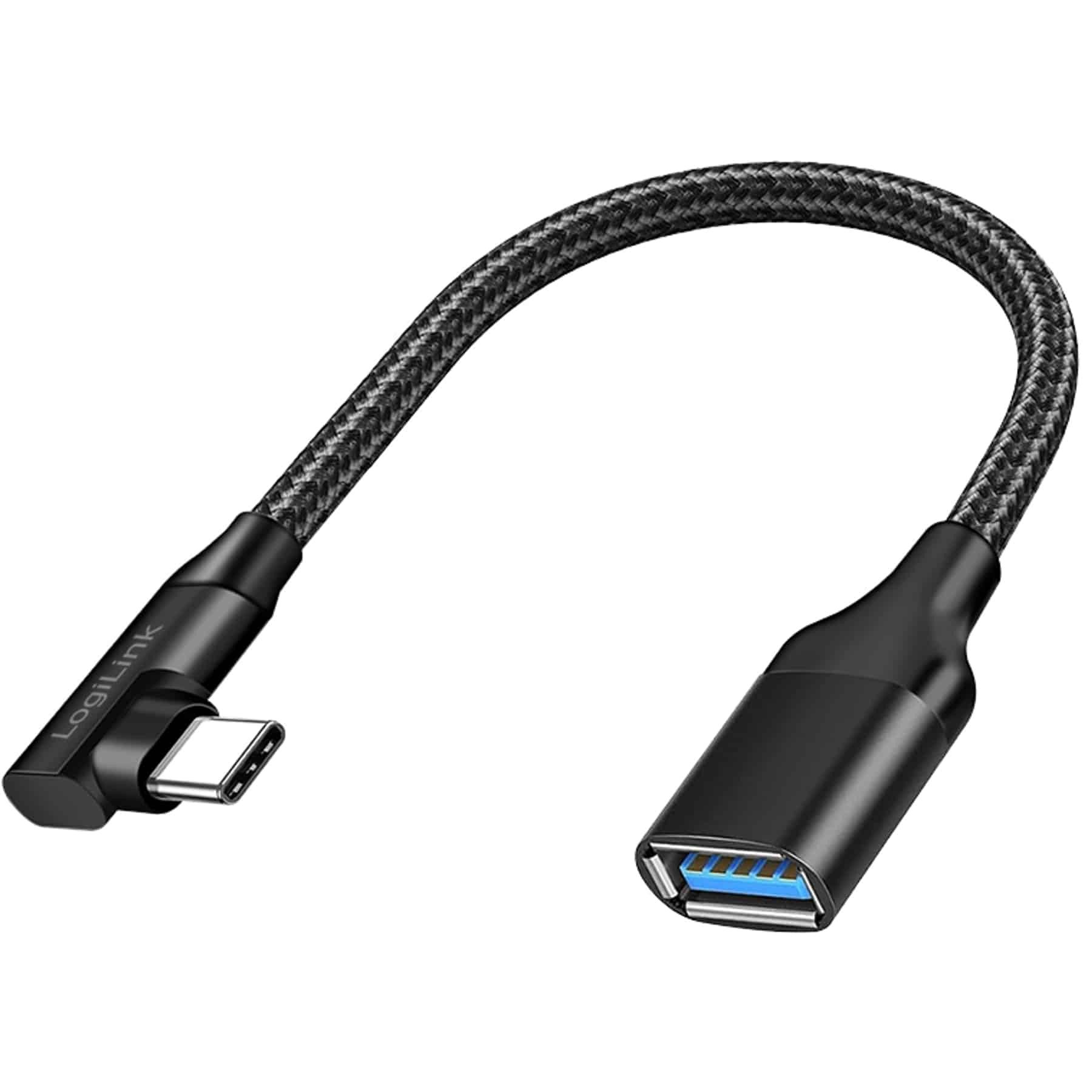 LogiLink LOGILINK USB-C-Adapter CU0100 C/M zu USB-A/F OTG 0,2m USB-Adapter