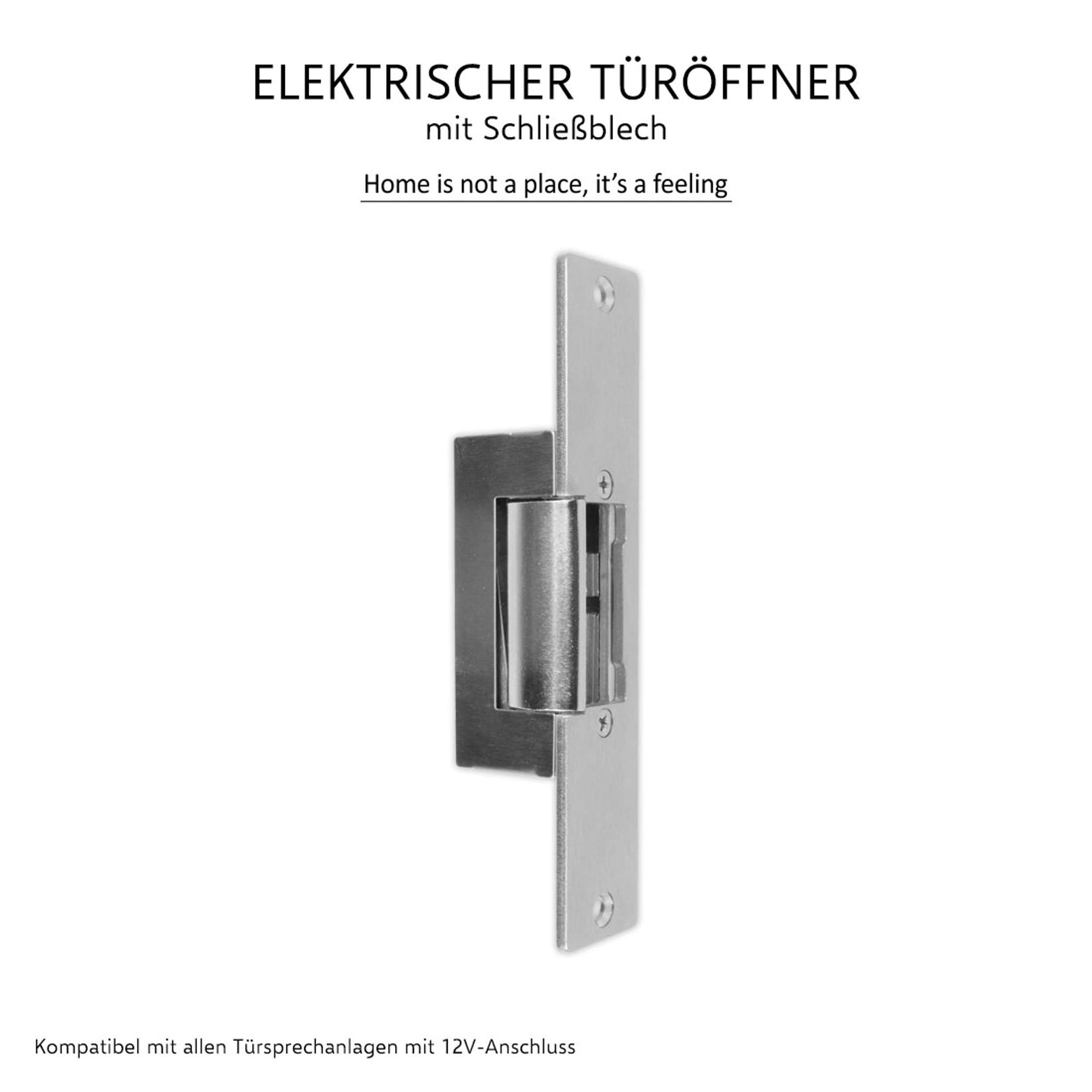 Elro Türschlossantrieb DL6000P, Elektrischer Türöffner - mit Schließblech