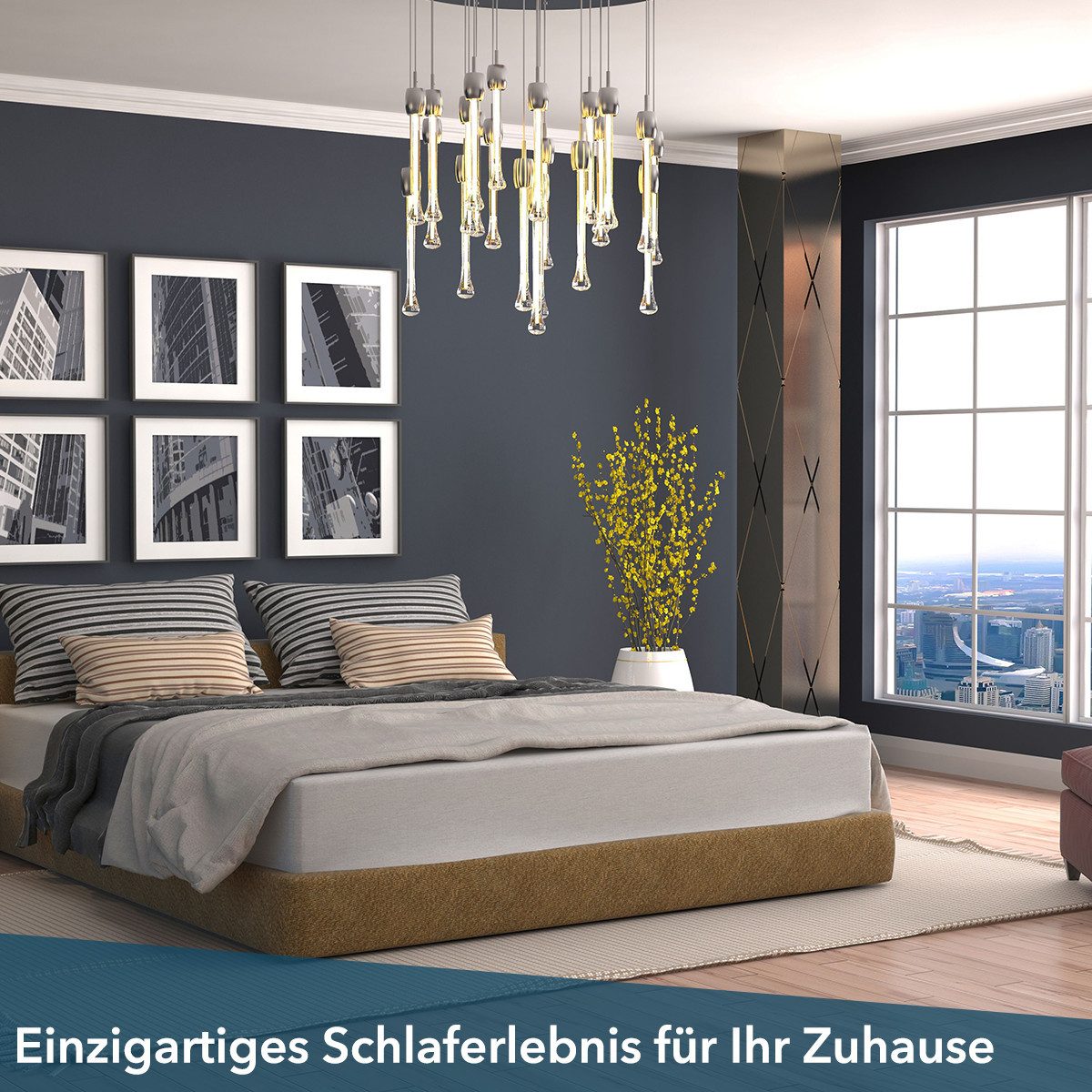 Komfortschaummatratze Matratze Airy Form Luxus, Matratze in 90x200 cm und weiteren Größen, DI QUATTRO, 29 cm hoch, Die Matratze, die atmet. Extra hoch und komfortabel, Schnäppchenpreis
