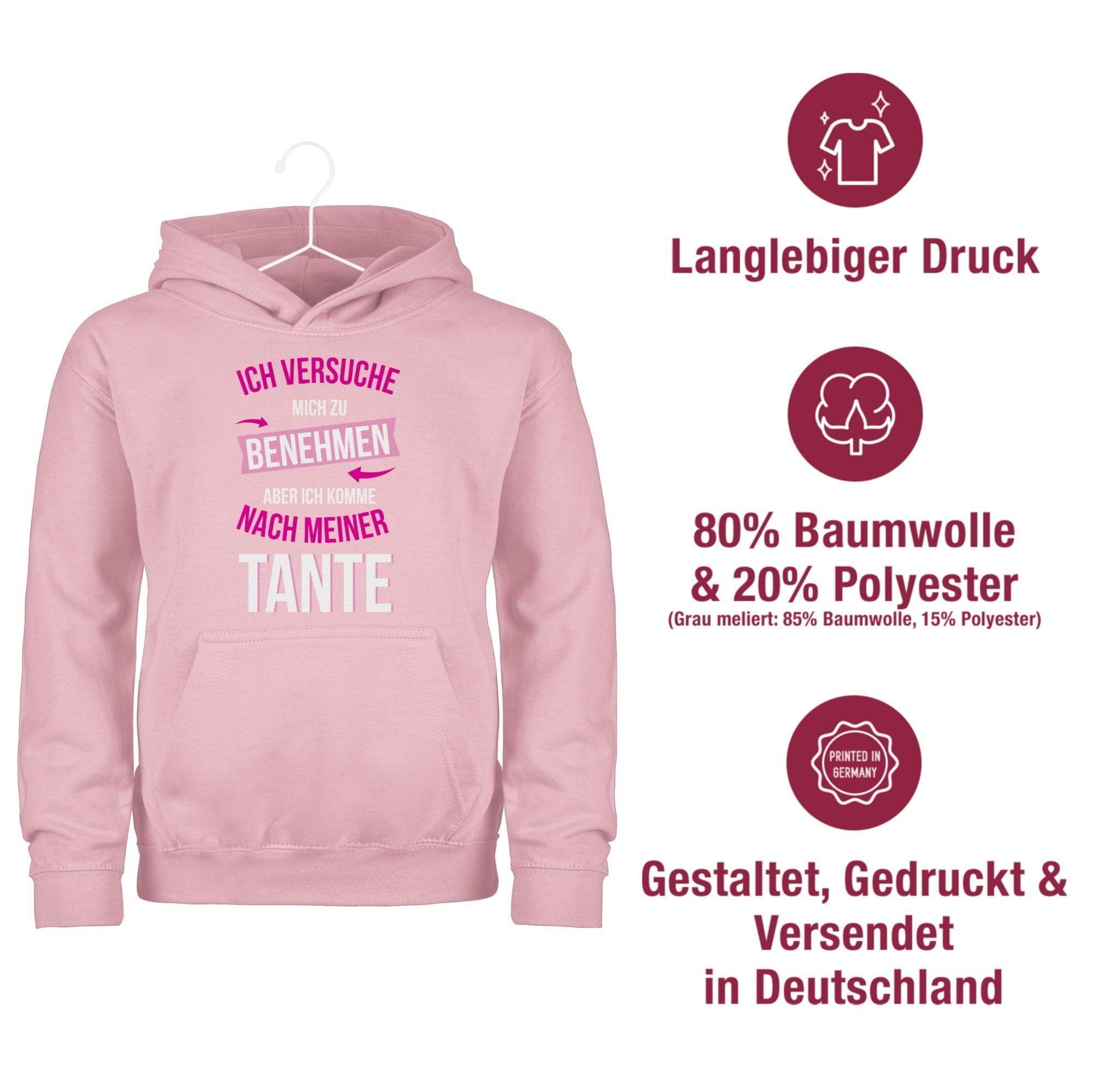 Ich Tante zu mich meiner Shirtracer Hoodie Sprüche nach versuche Statement aber ich benehmen 1 Kinder komme Hellrosa