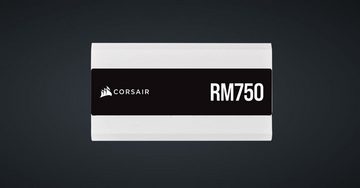 Corsair Series RM750, Fully Modular 80 Plus Gold 750 Watt, EU Version, White PC-Netzteil