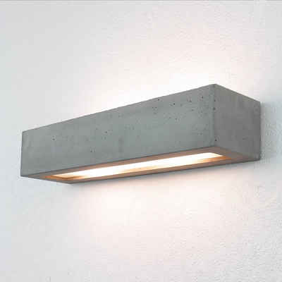 Licht-Erlebnisse Wandleuchte »SOLID«, Up & Down Lampe Wandlampe Modern Beton Grau Flur Lampe