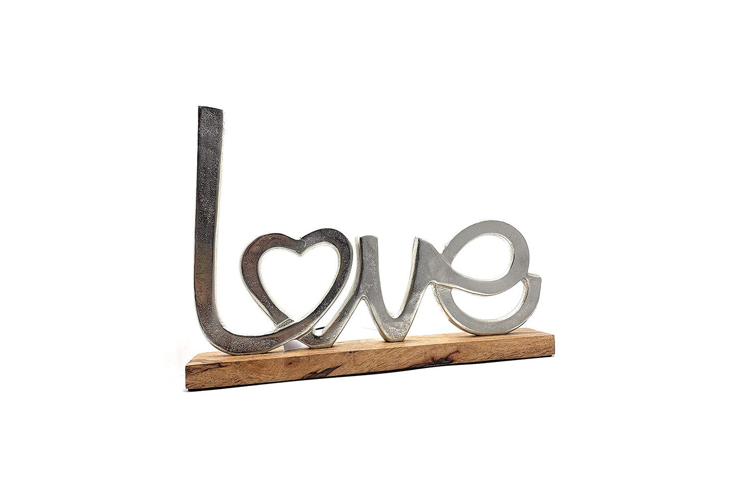 Deko-Buchstaben Alu Schriftzug "Love", ca. 41 x 28,5 cm