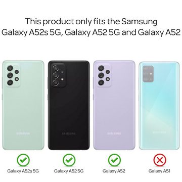 Nalia Smartphone-Hülle Samsung Galaxy A52 Samsung Galaxy A52 5G Samsung Galaxy A52s 5G, Klare Glitzer Hülle / Silikon Transparent / Glitter Cover / Bling Case