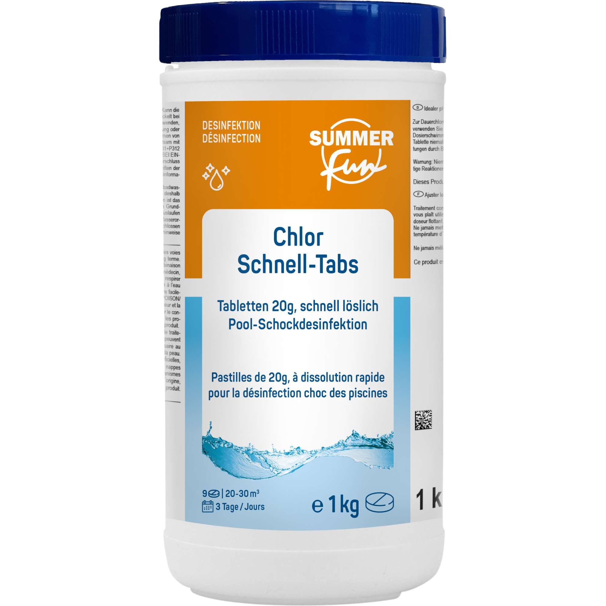 Poolpflege Summer Fun Chlor Schnell-Tabs 20 g - 1 kg