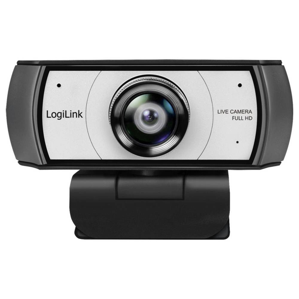 LogiLink UA0377 Full HD-Webcam Klemm-Halterung, Mikrofon Webcam (Klemm-Halterung, Mikrofon)