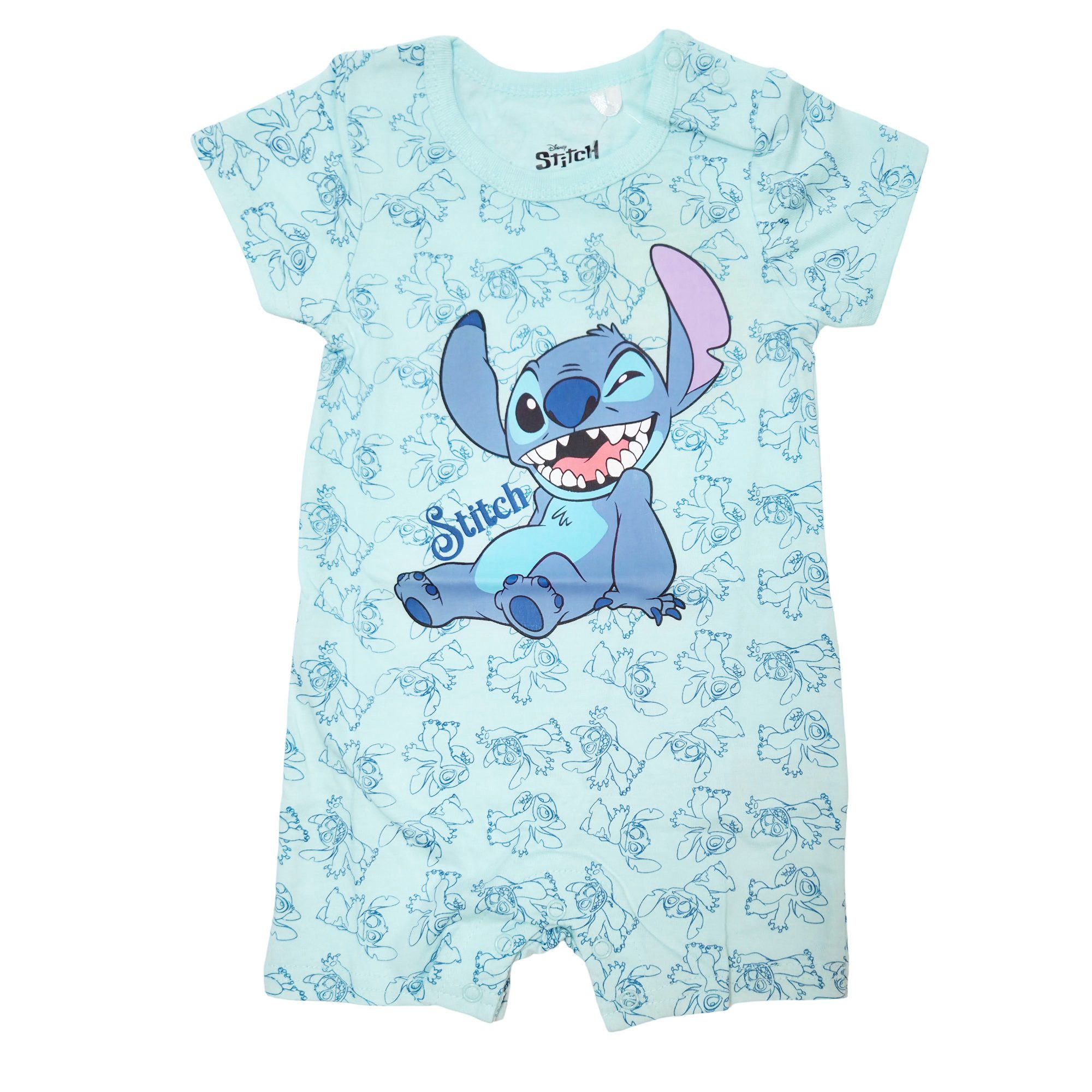 Strampler Disney Stitch Baby Jungen kurzarm Strampler Einteiler
