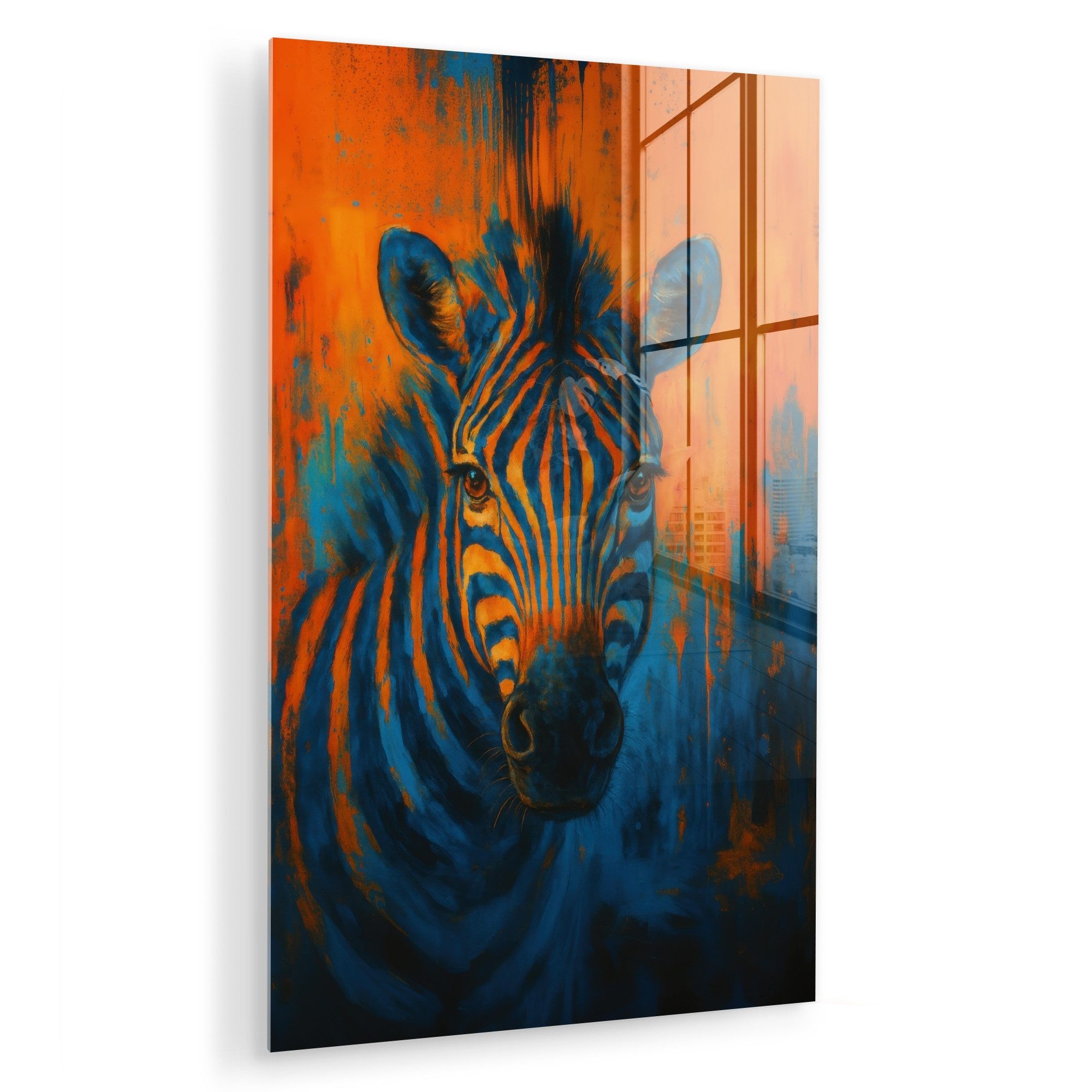 MuchoWow Acrylglasbild Zebra - Abstrakt - günstig online kaufen