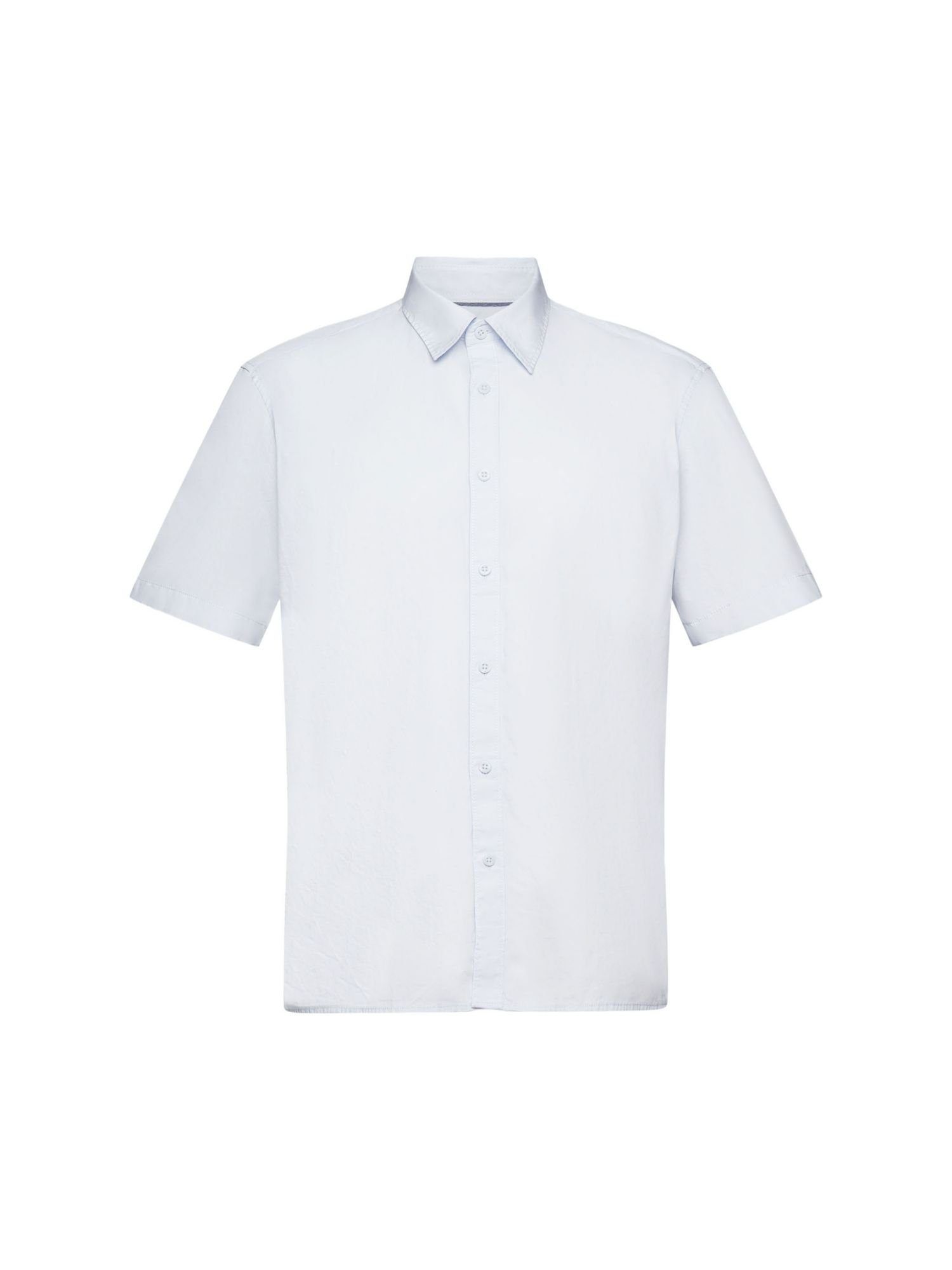 edc by Esprit Kurzarmhemd Kurzärmeliges Hemd aus nachhaltiger Baumwolle