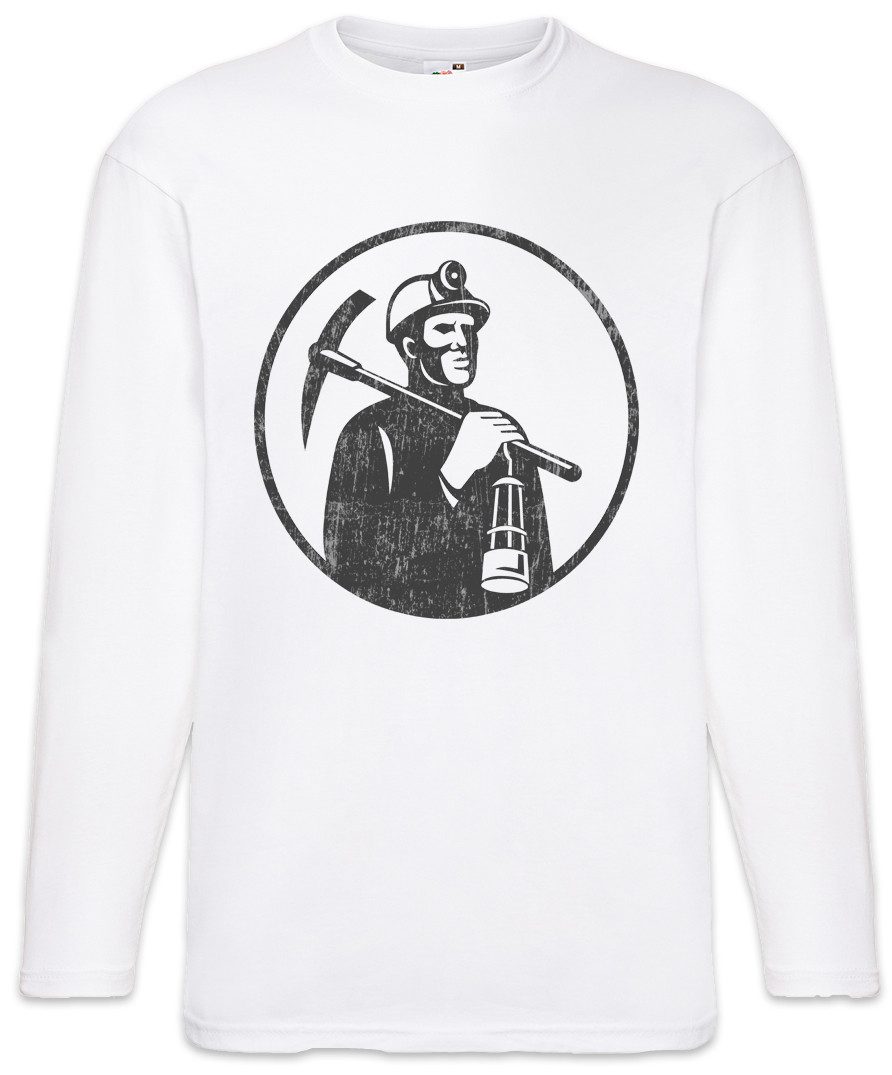 Langarmshirt Miner V Langarm T-Shirt Bergarbeiter Bergmann Kumpel Mine