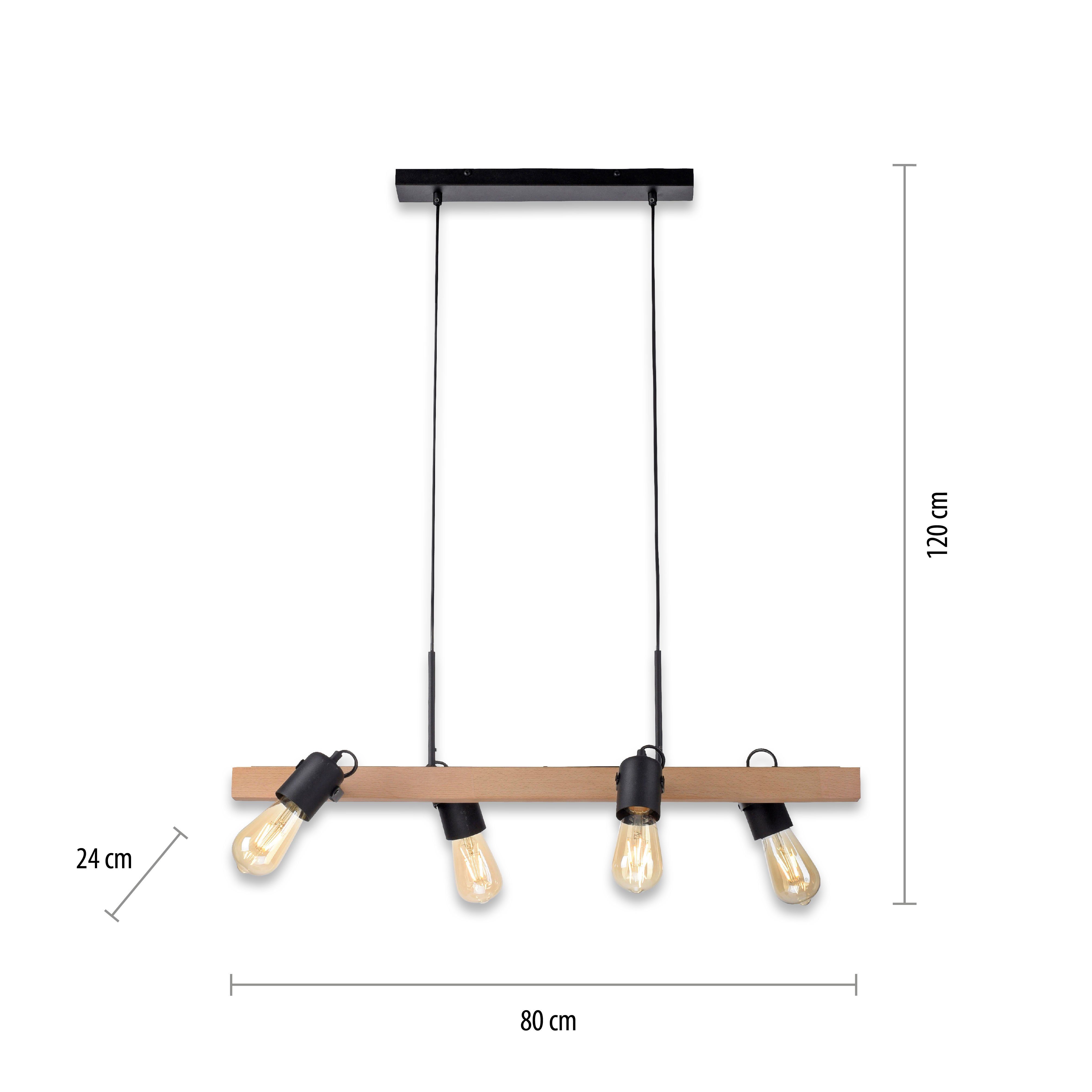 JUST LIGHT Pendelleuchte CANOP, ohne Leuchtmittel, ExklusiveE27