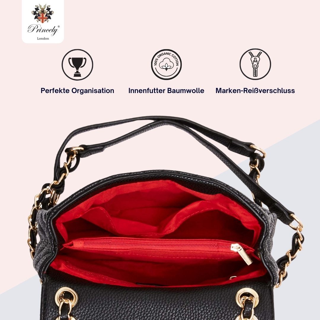 Princely London Schultertasche Jacky - Elegante Umhängetasche
