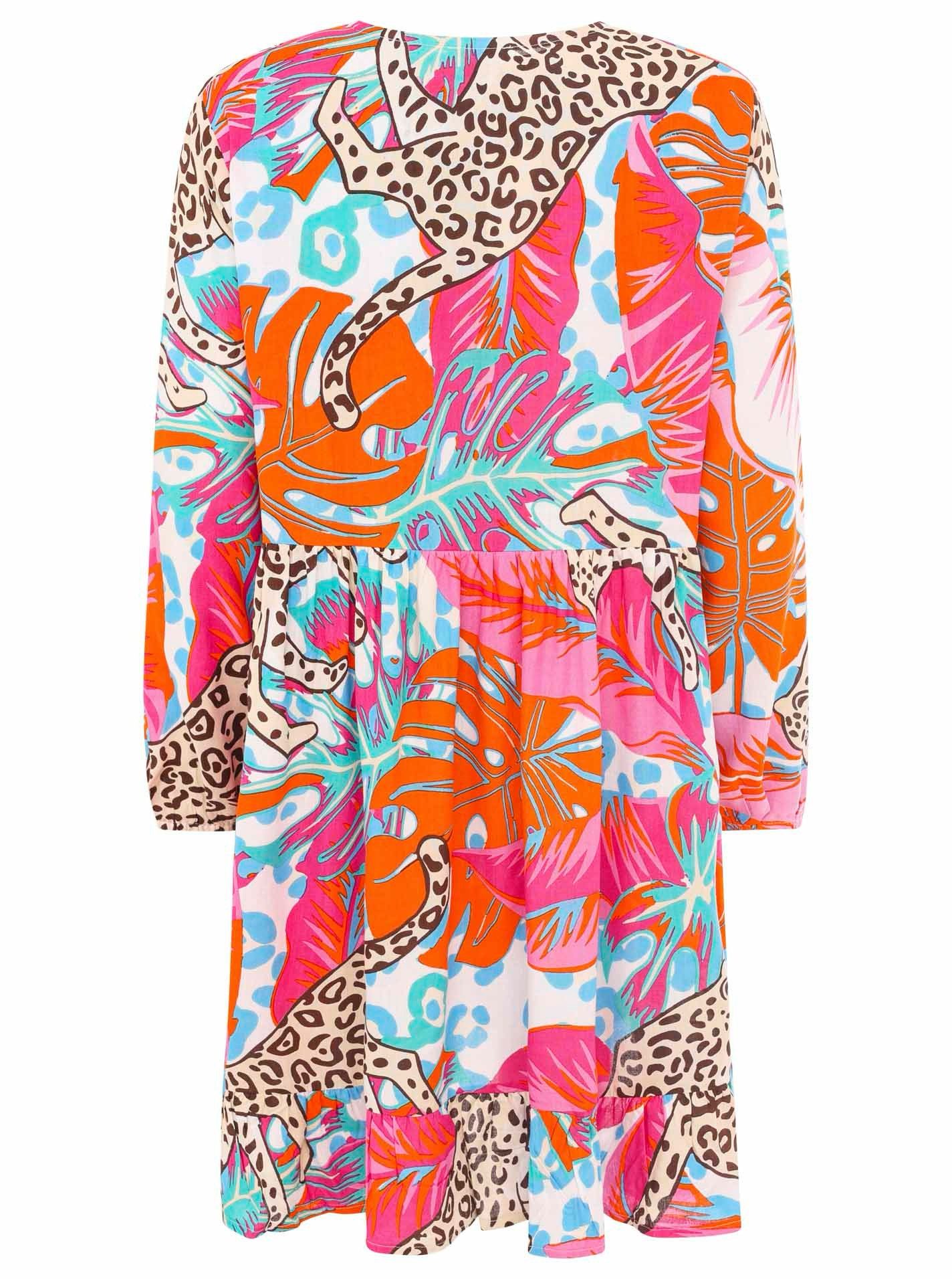 Zwillingsherz Sommerkleid Zwillingsherz Kleid Leoparden Dschungel günstig online kaufen