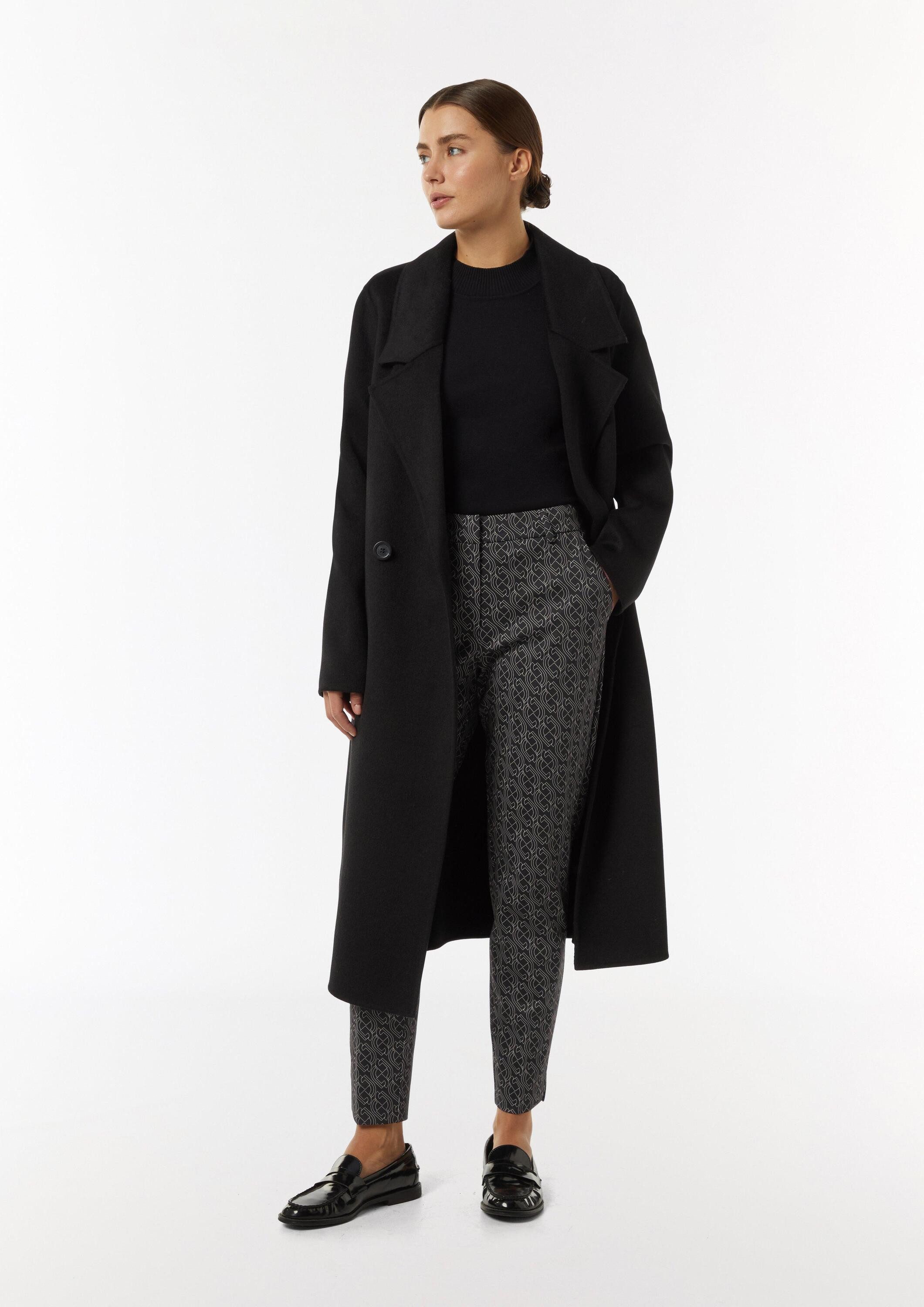 comma 7/8-Hose Hose Gemusterte Cigarette-Pants aus Jersey