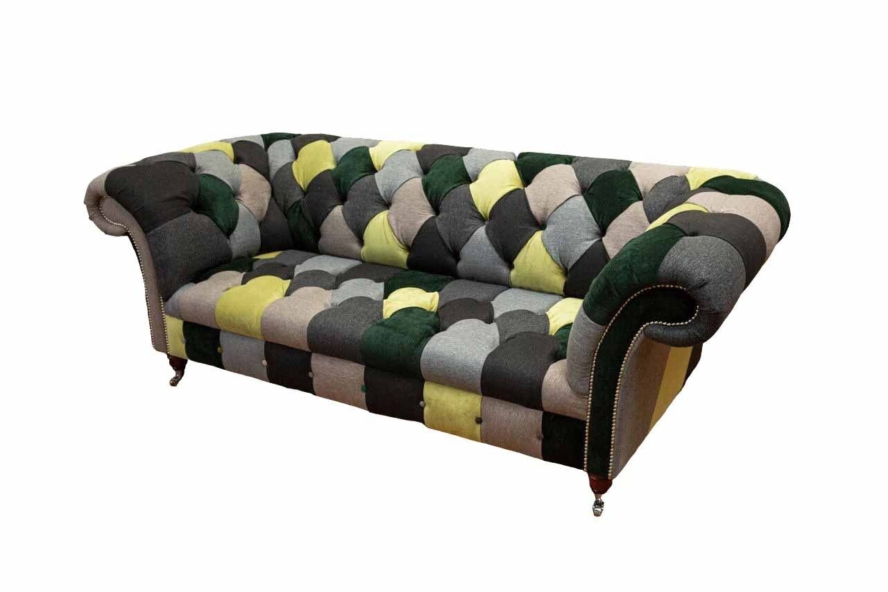 JVmoebel Sofa Moderner Bunter Möbel, Möbel Chesterfield Luxus Made Sitzer in 3 Sofa Europe