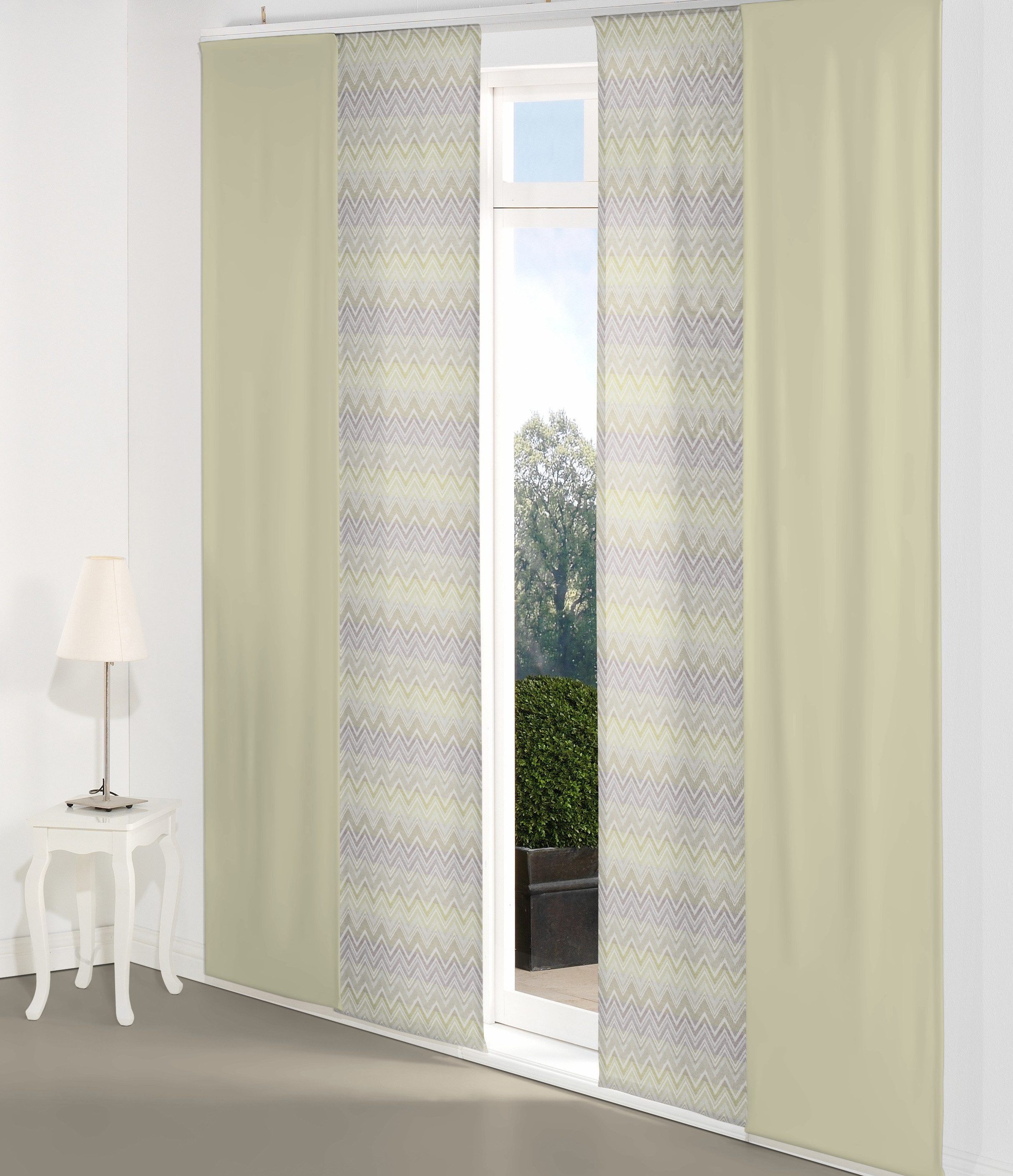 Wirth Schiebegardine Benewitz (1 St), Paneelwagen, blickdicht, Jacquard