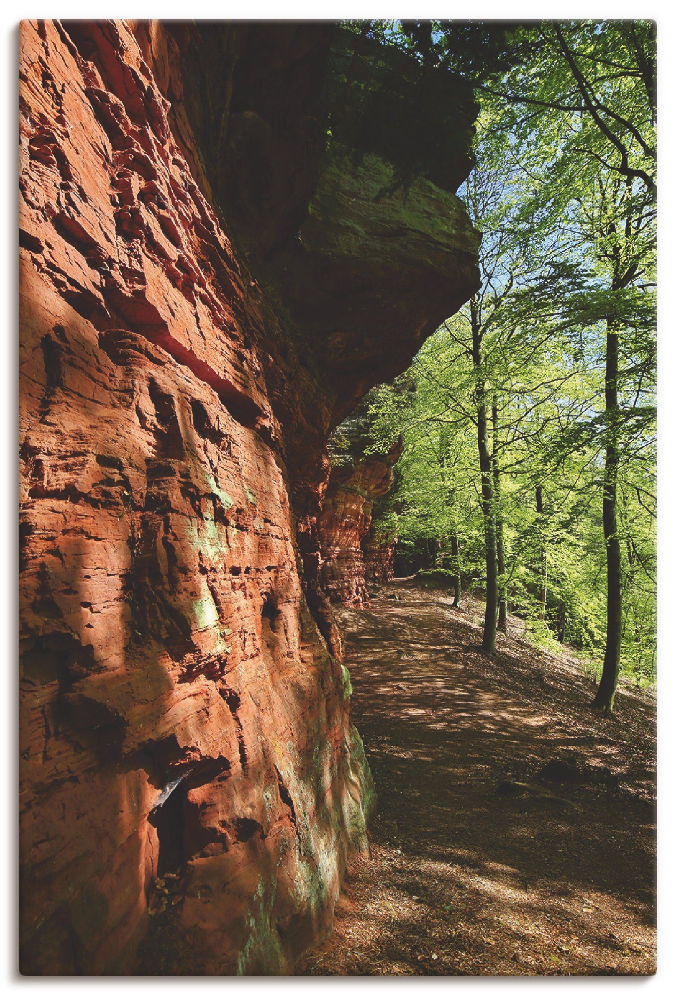 Artland Wandbild Poster versch. I, St), Wandaufkleber oder Größen als (1 Alubild, Altschlossfelsen Felsen Leinwandbild, in