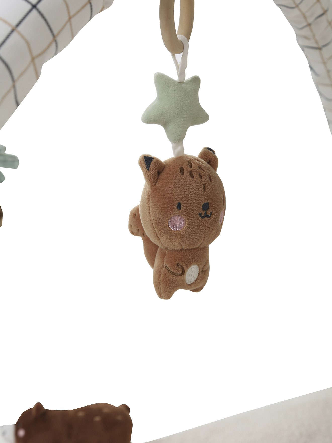 Krabbeldecke Activity-Decke mit Spielbogen GRÜNER WALD, vertbaudet