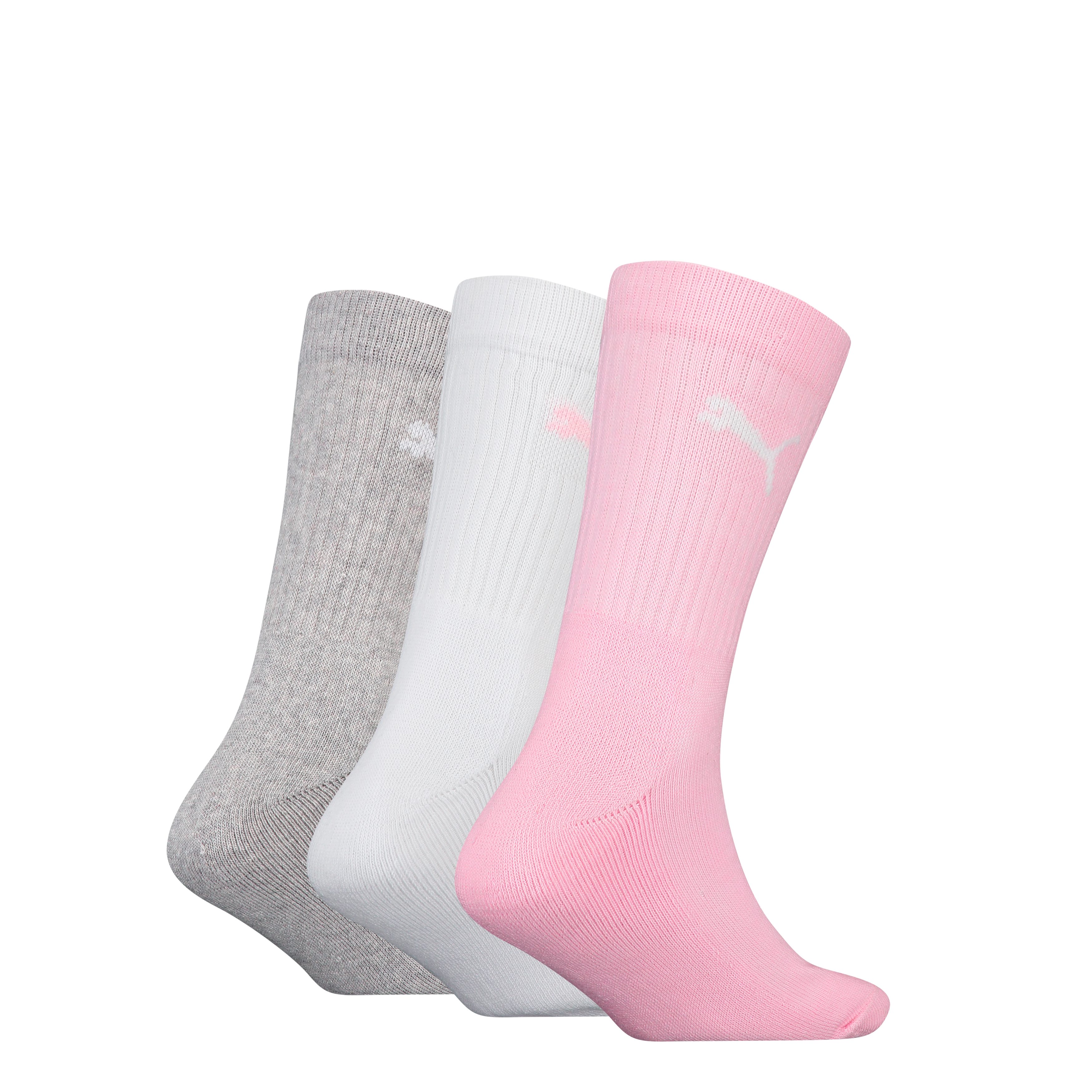 PUMA Socken PUMA KIDS CREW SOCK 3P (3-Paar, 3 Paar) Junior mit klassischer Rippe