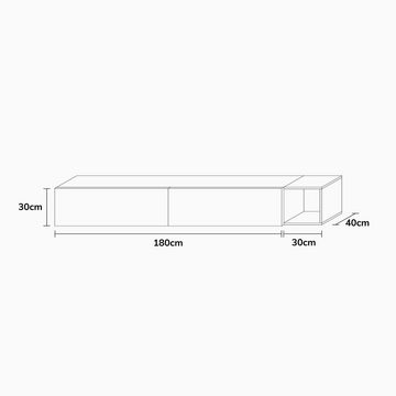 Wuun TV-Board Wuun® Somero Lowboard Tv-Board Wohnwand SW6