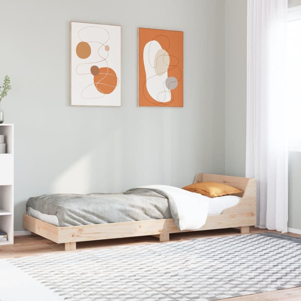 vidaXL Bett Massivholzbett ohne Matratze 75x190 günstig online kaufen