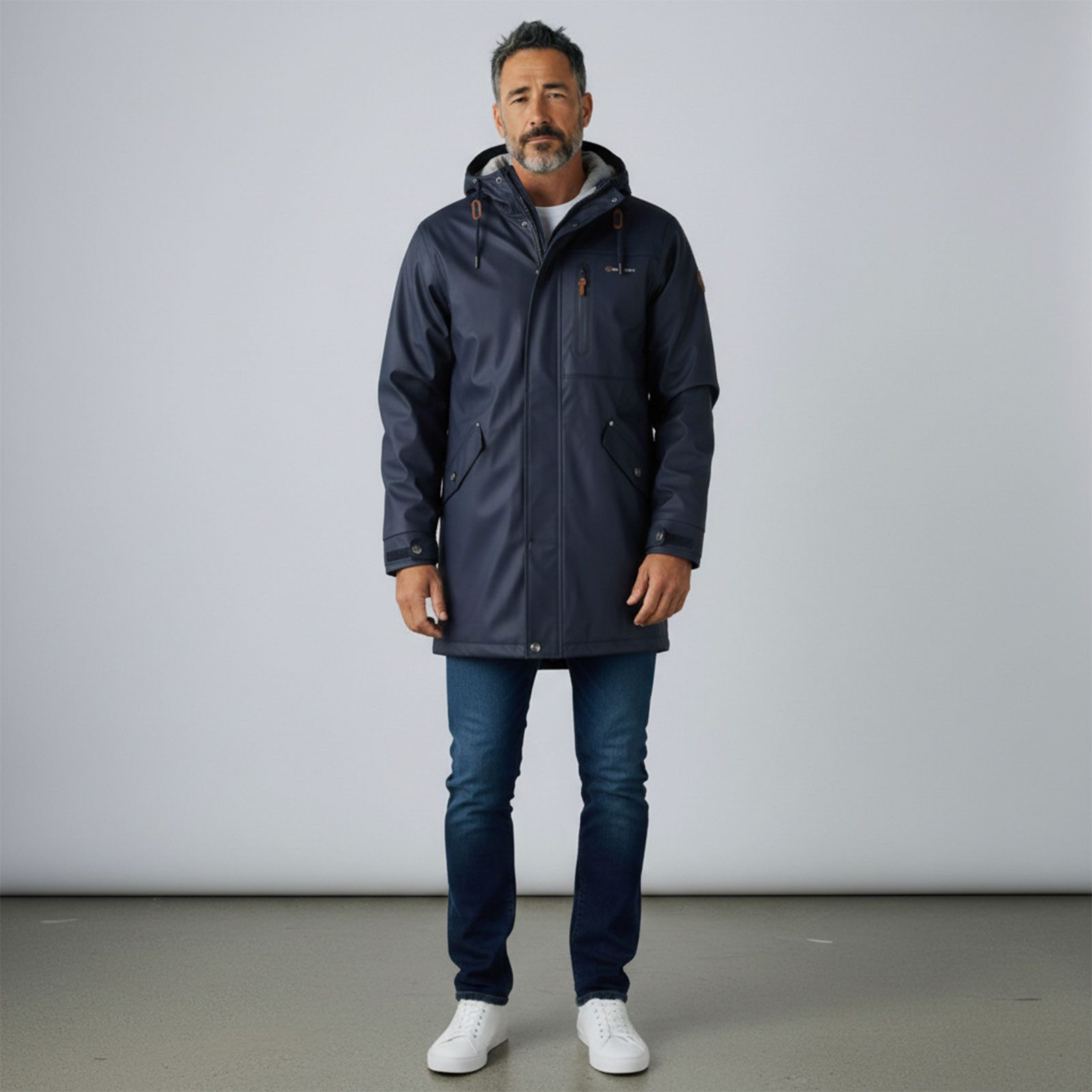 Dry Fashion Regenjacke Bergen Herren Jacke Regenmantel Bergen mit Innenfutt günstig online kaufen