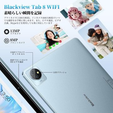 blackview Tablet (8", 64 GB, Android 12, HD+ IPS Display, Quad-Core, 3GB RAM, 64GB ROM, 5580mAh Akku, Blau)