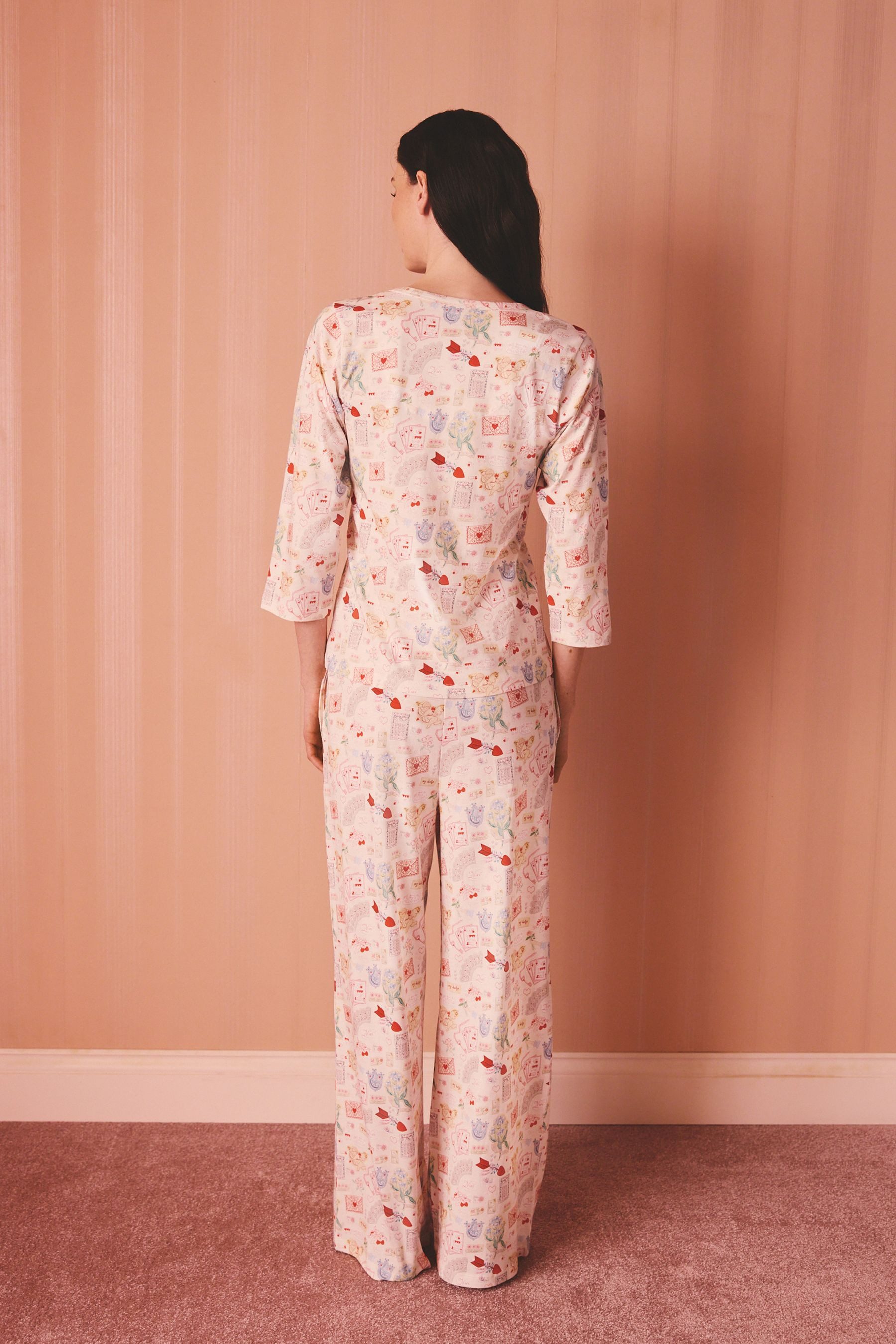 Cath Kidston Pyjama Cath Kidston Schlafanzug aus Baumwolljersey (2 tlg)