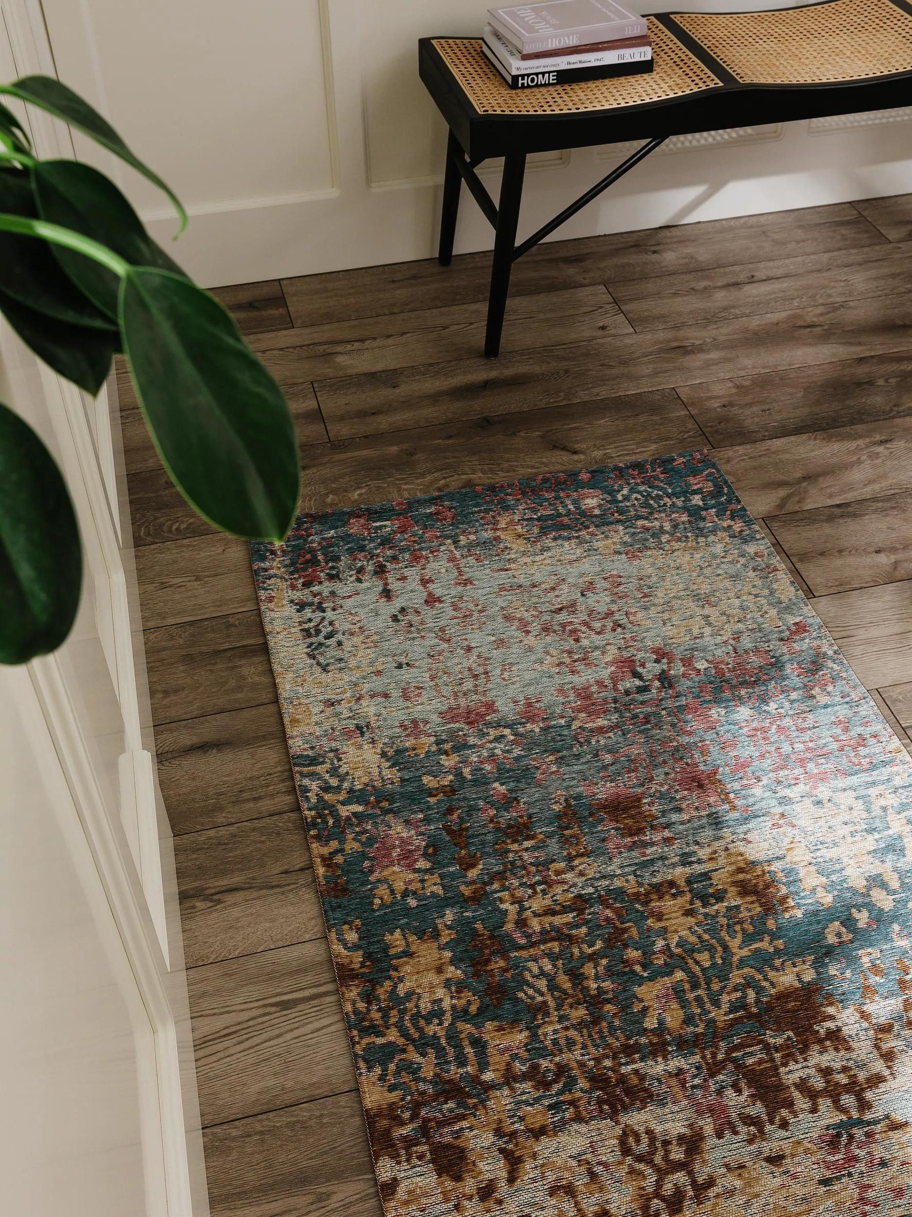 benuta Läufer Frencie, rechteckig, Höhe: 5 mm, Teppich Wohnzimmer, Schlafzimmer, Esszimmer, Flur, Kunstfaser, Cozy