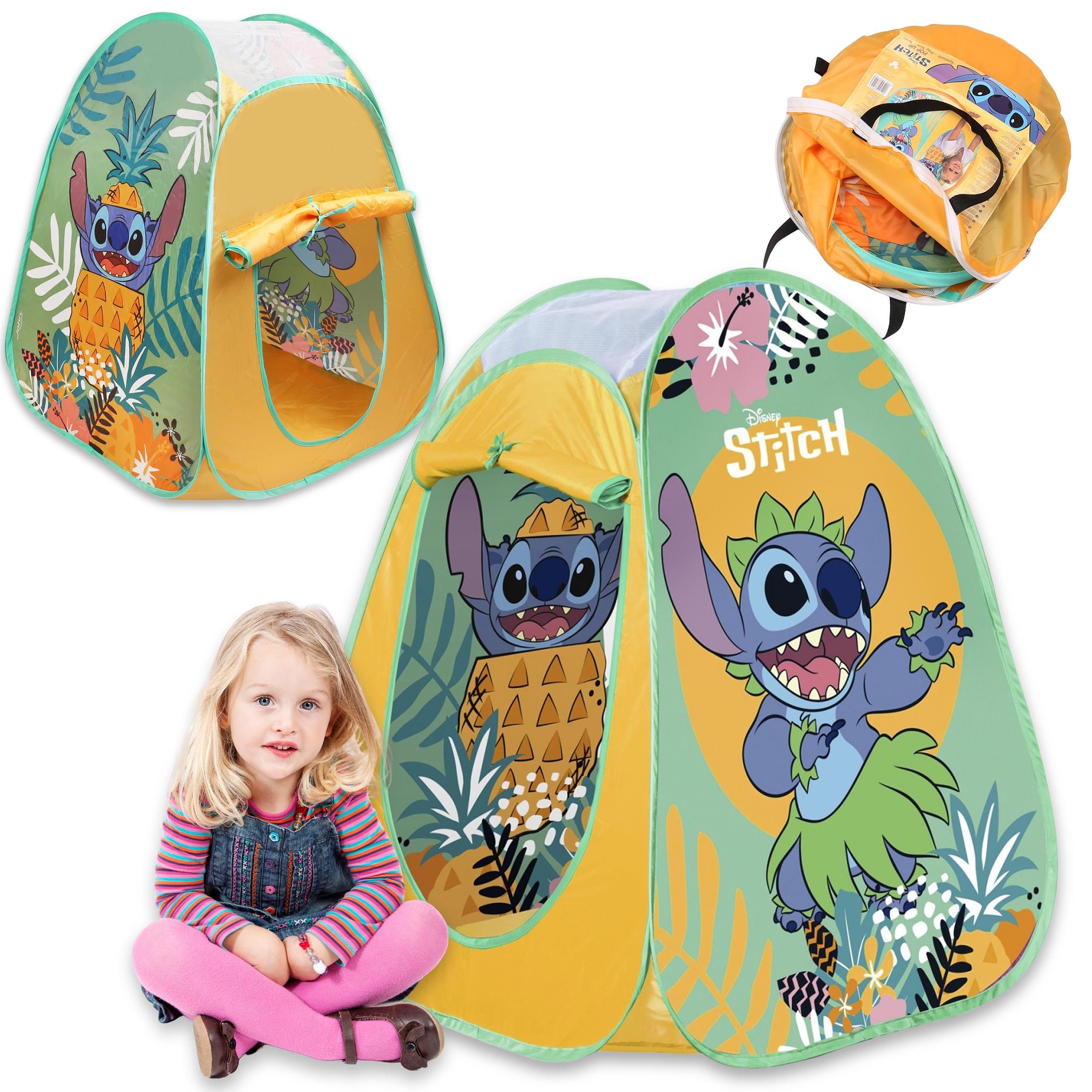 Spielzelt DISNEY Lilo und Stitch Zelt SELBSTFALTENDfür Kinder 75x75x90 cm