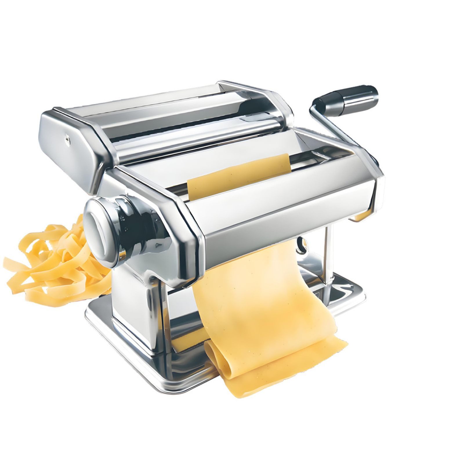 BURI Nudelmaschine 6x Pasta-Maschine aus Edelstahl 20x15x20cm Nudelmaschine Nudelwalze