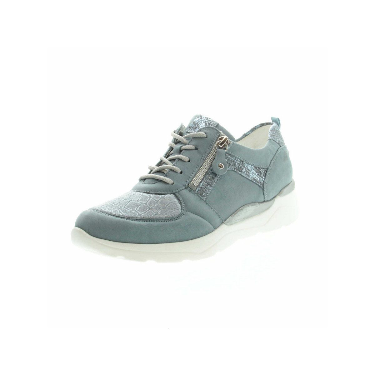 Komfort Schnürer für Damen in blau Schnürschuh