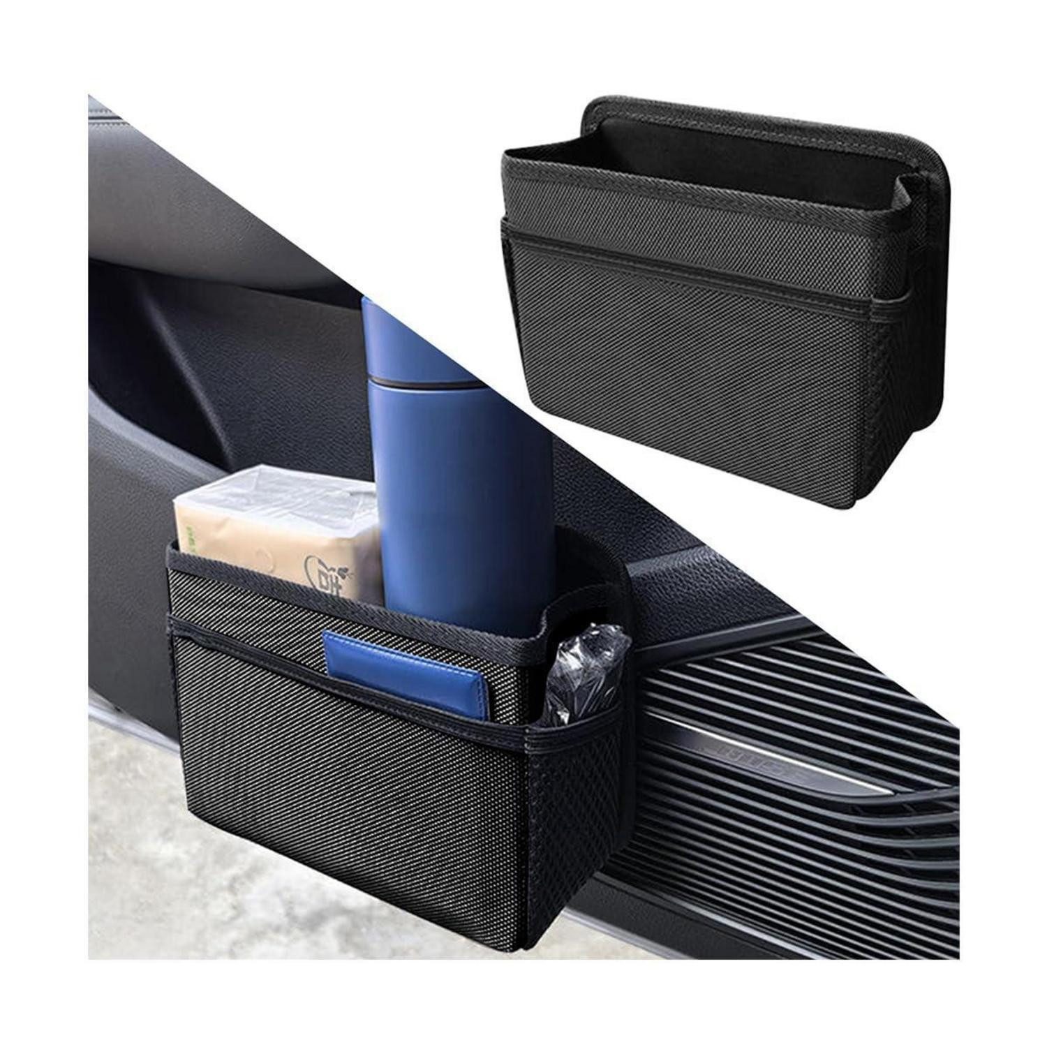 LuxusKollektion Auto-Rückenlehnentasche Auto Mülleimer & Organizer Schwarz