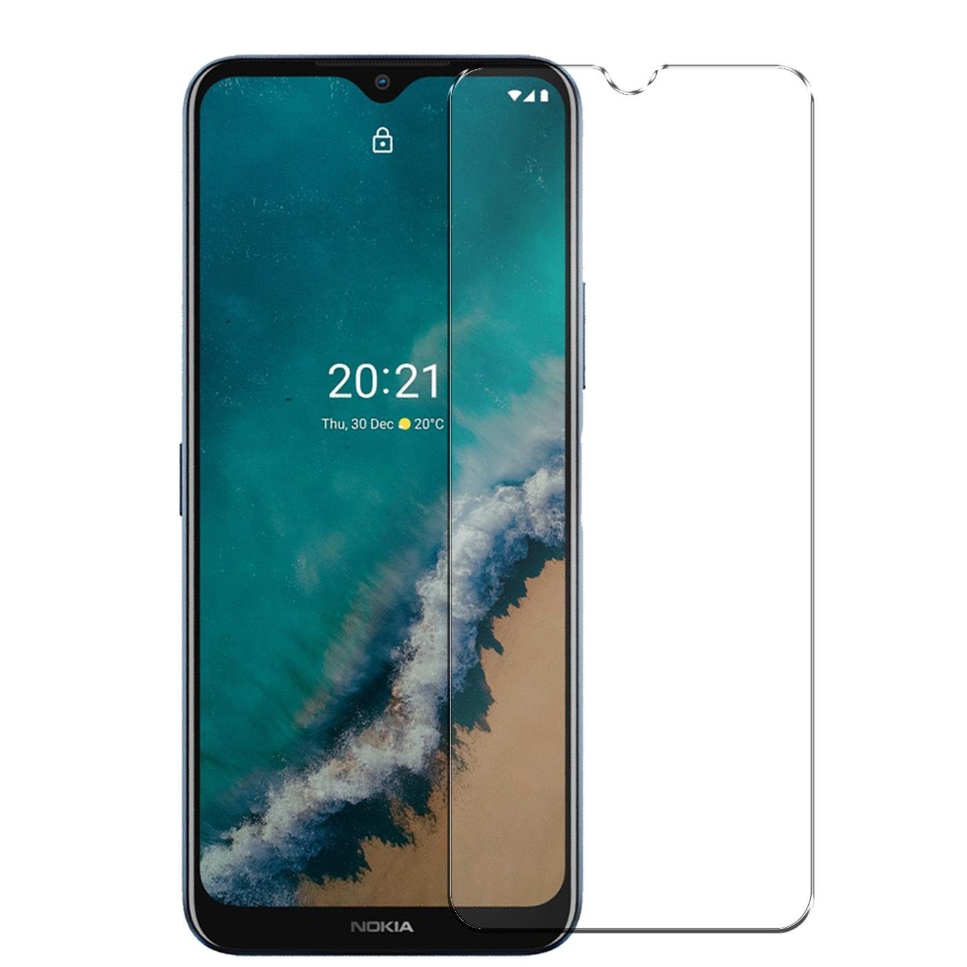 CoolGadget Schutzfolie Panzerfolie für Nokia G50, (9H Härtegrad, 2x Schutzglas, 1xReinigungset), Displayfolie Panzer Schutzfolie 2 Stück für Nokia G50 Glas Folie