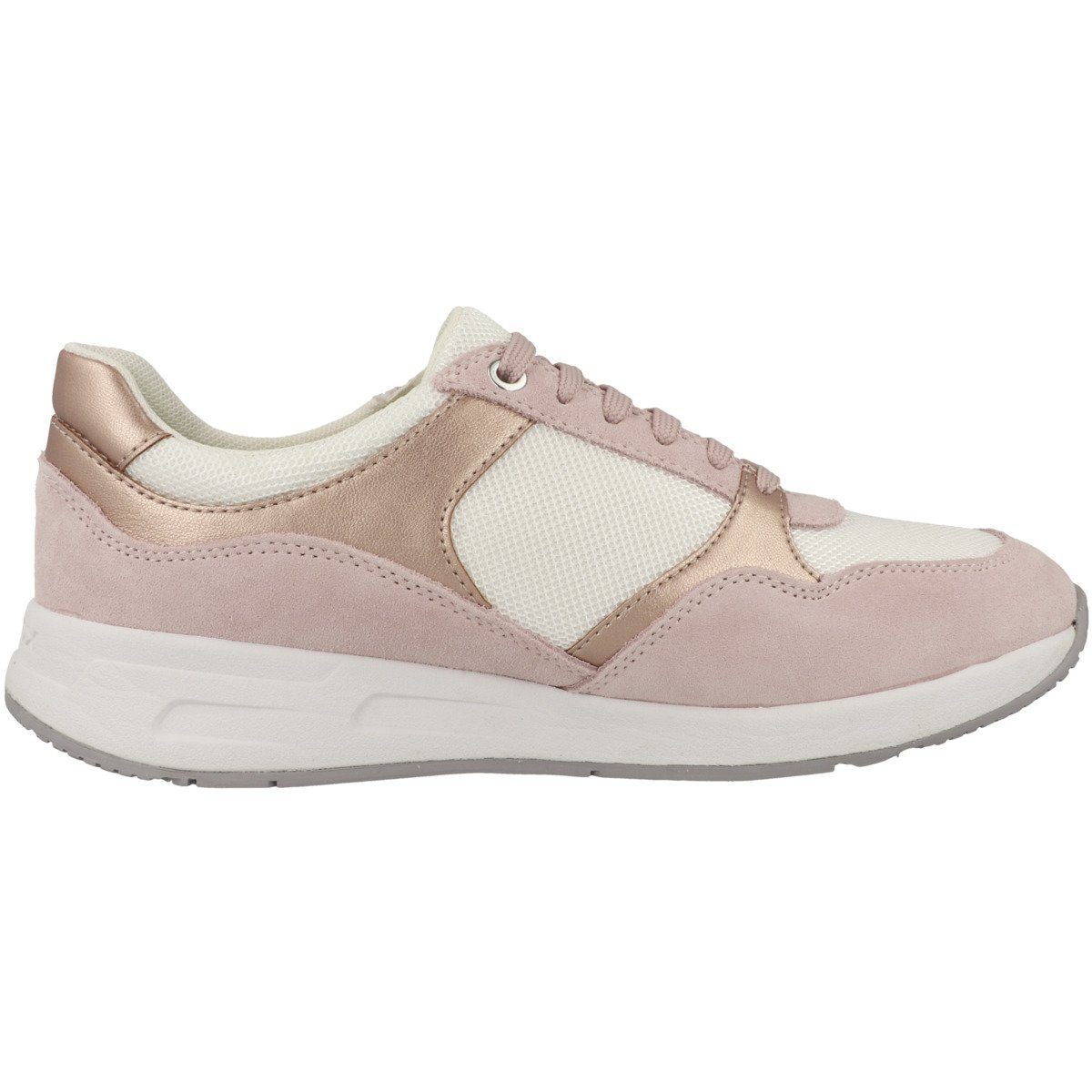 Geox D Bulmya B Damen Sneaker Turnschuhe, Sportschuhe, Freizeitschuhe, Halbschuhe, Schnürschuhe