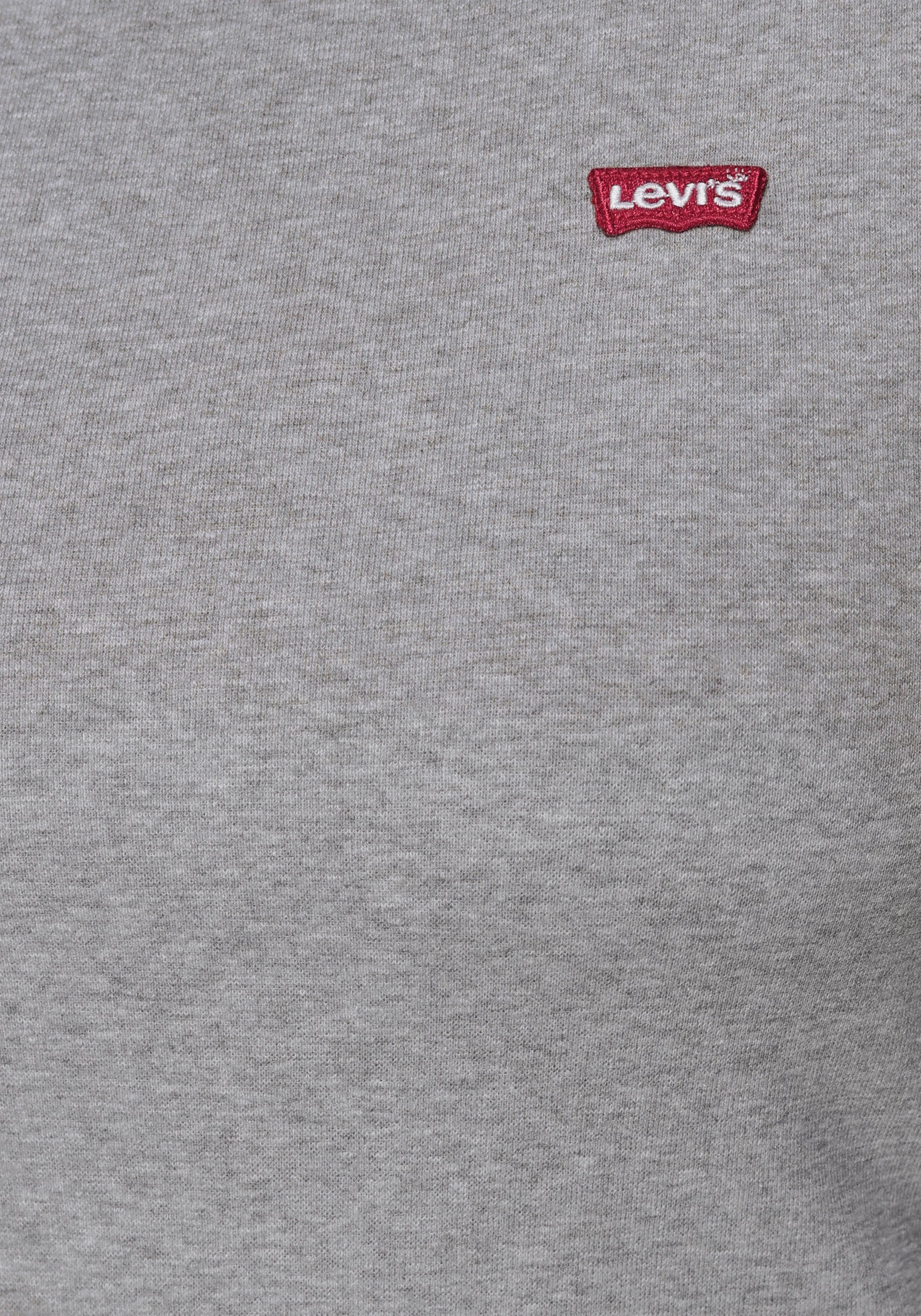 Levi's® Plus T-Shirt grau-meliert, Perfect Crew (2er-Pack) weiß